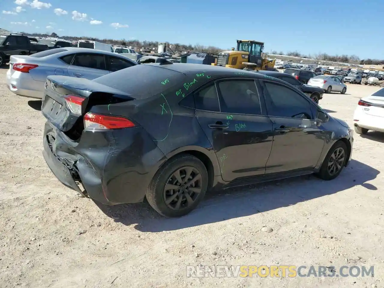 3 Photograph of a damaged car JTDEPRAE7LJ110946 TOYOTA COROLLA 2020