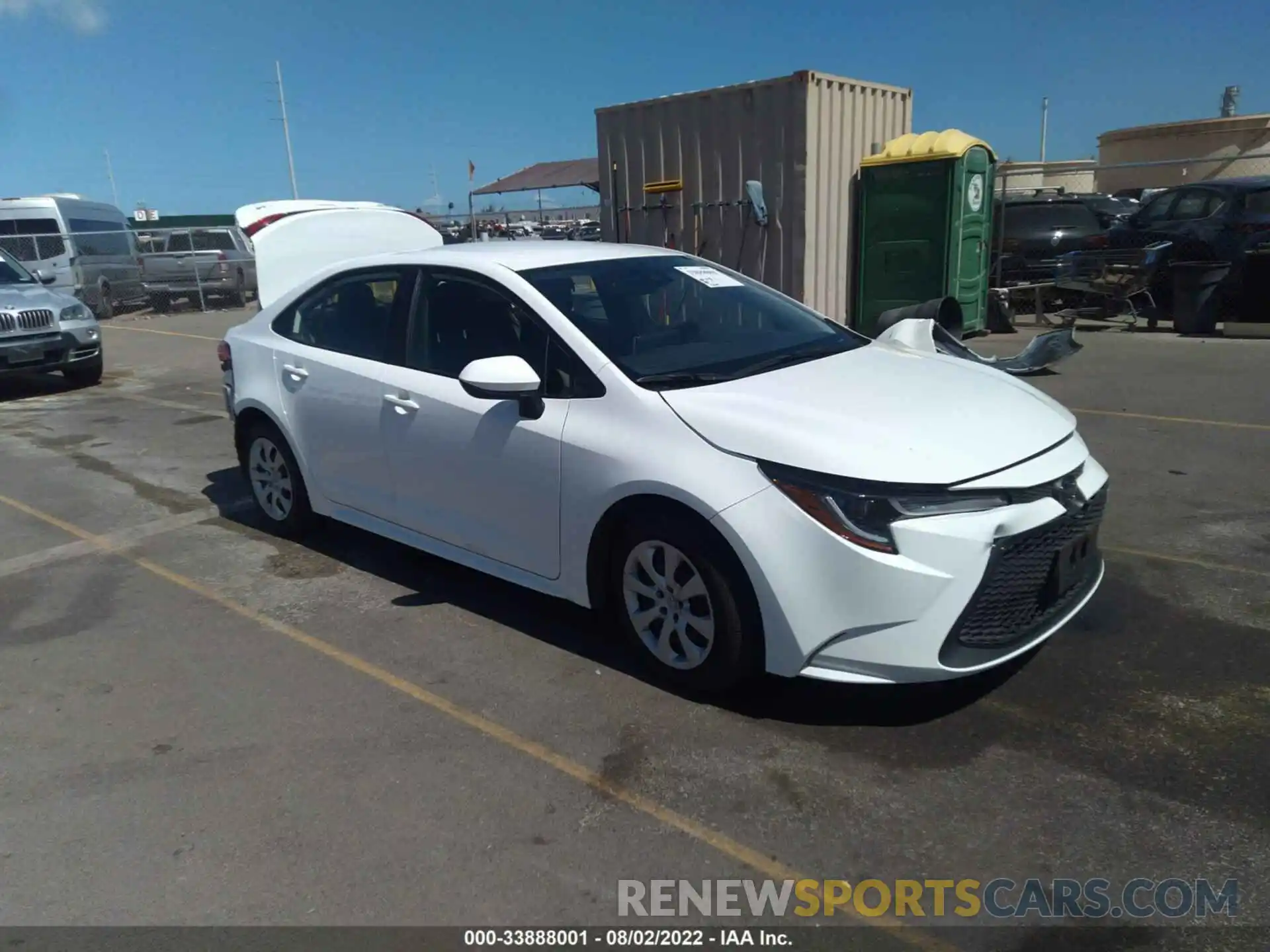 1 Photograph of a damaged car JTDEPRAE7LJ111319 TOYOTA COROLLA 2020