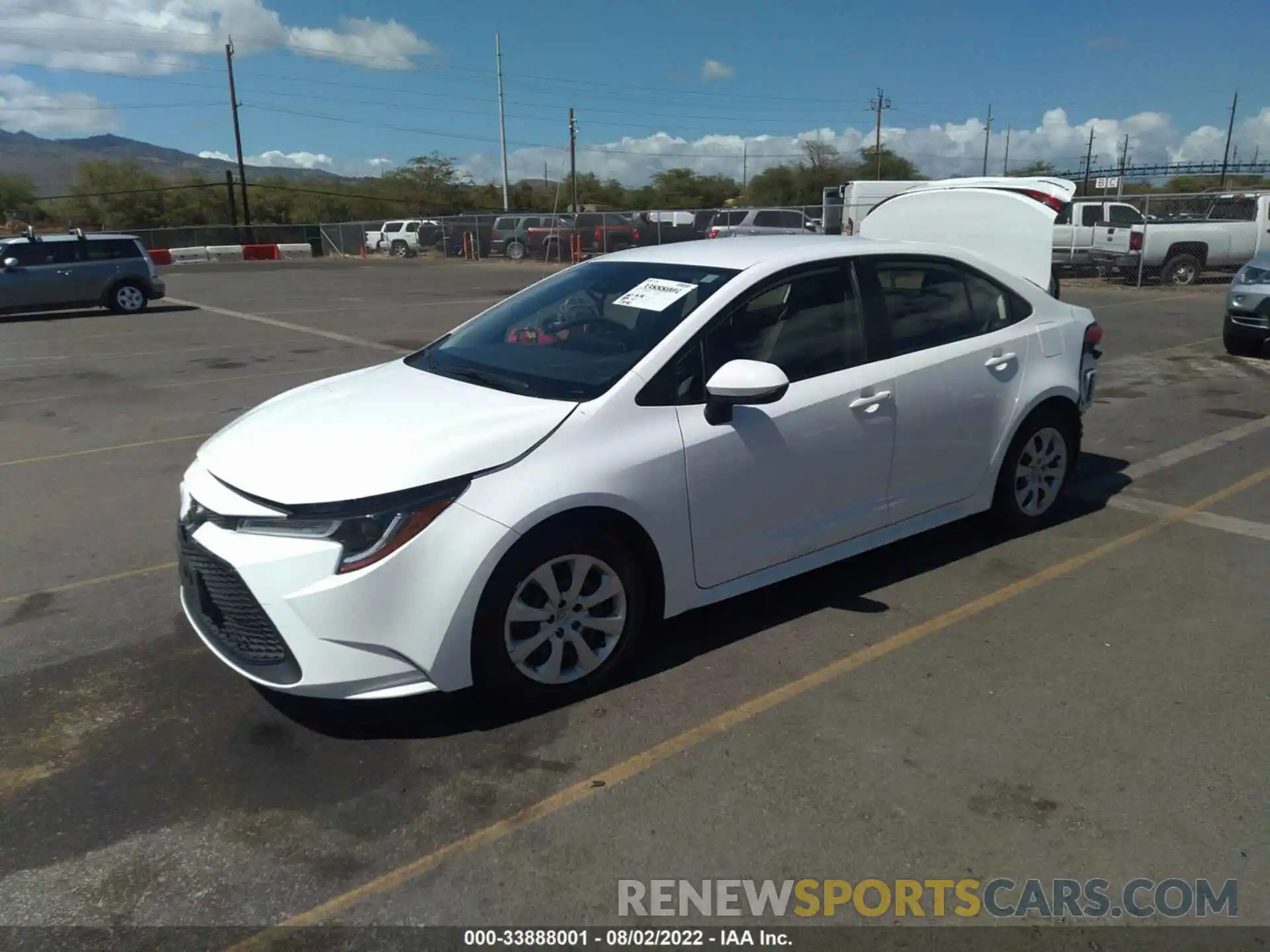 2 Photograph of a damaged car JTDEPRAE7LJ111319 TOYOTA COROLLA 2020