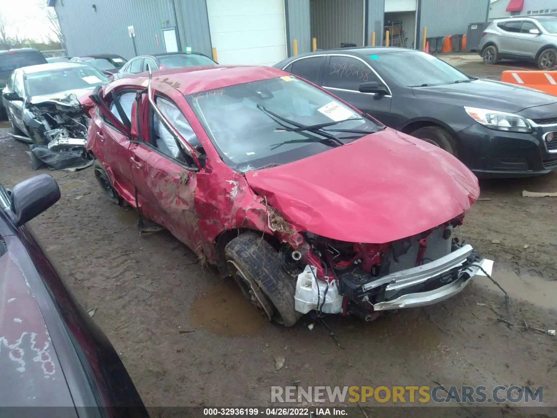 1 Photograph of a damaged car JTDEPRAE7LJ112325 TOYOTA COROLLA 2020