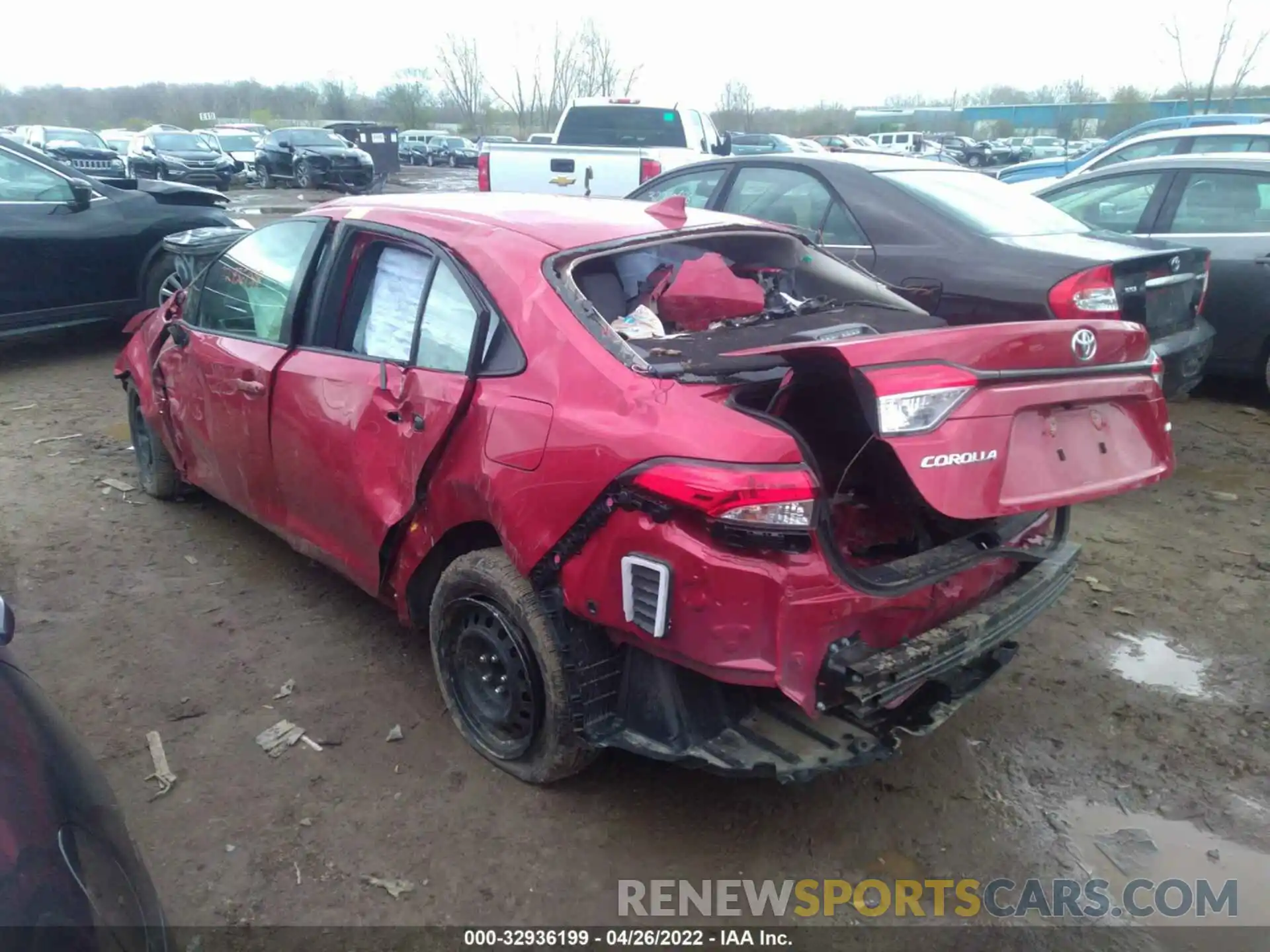 3 Photograph of a damaged car JTDEPRAE7LJ112325 TOYOTA COROLLA 2020