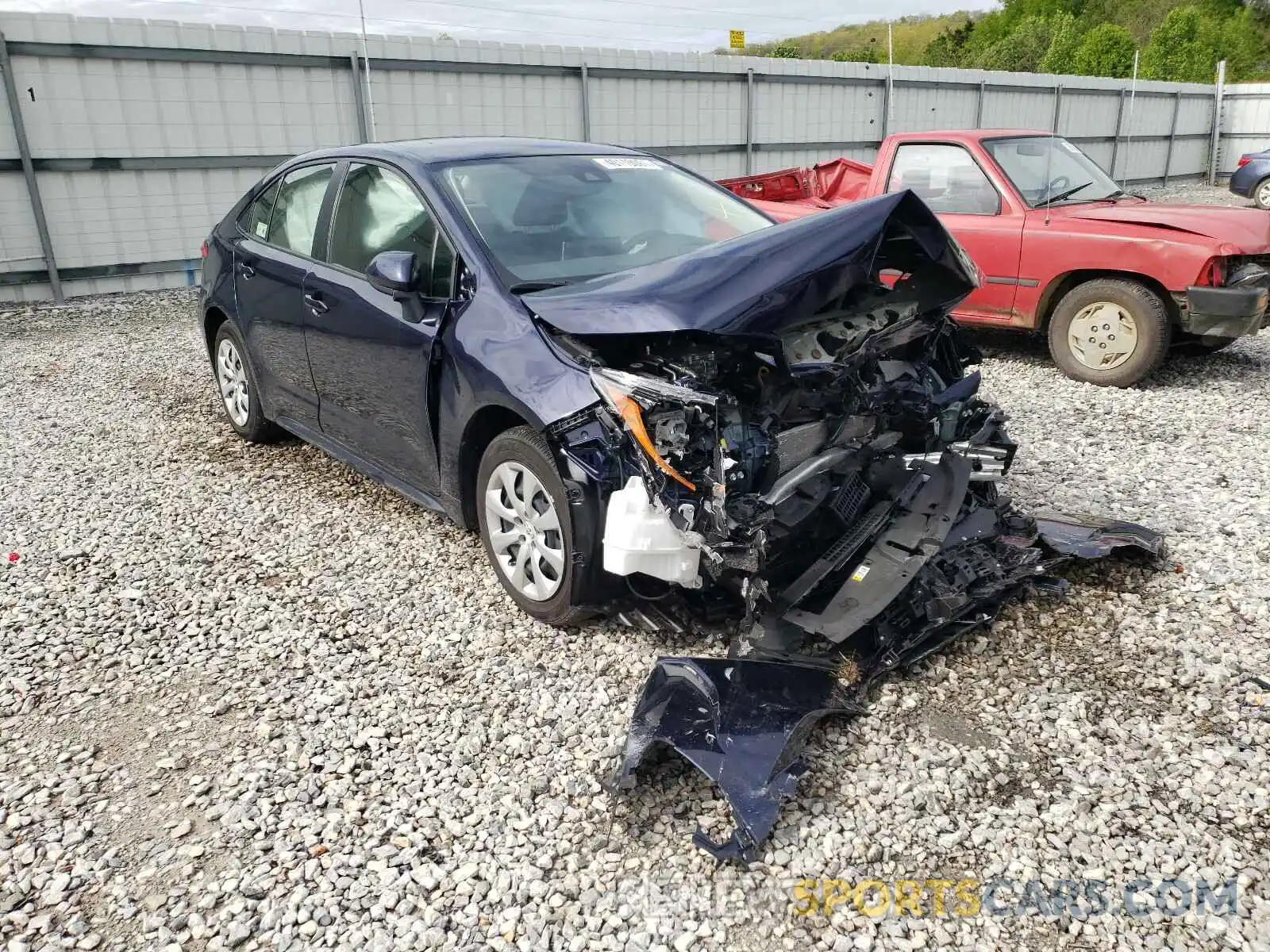1 Фотография поврежденного автомобиля JTDEPRAE7LJ112566 TOYOTA COROLLA 2020