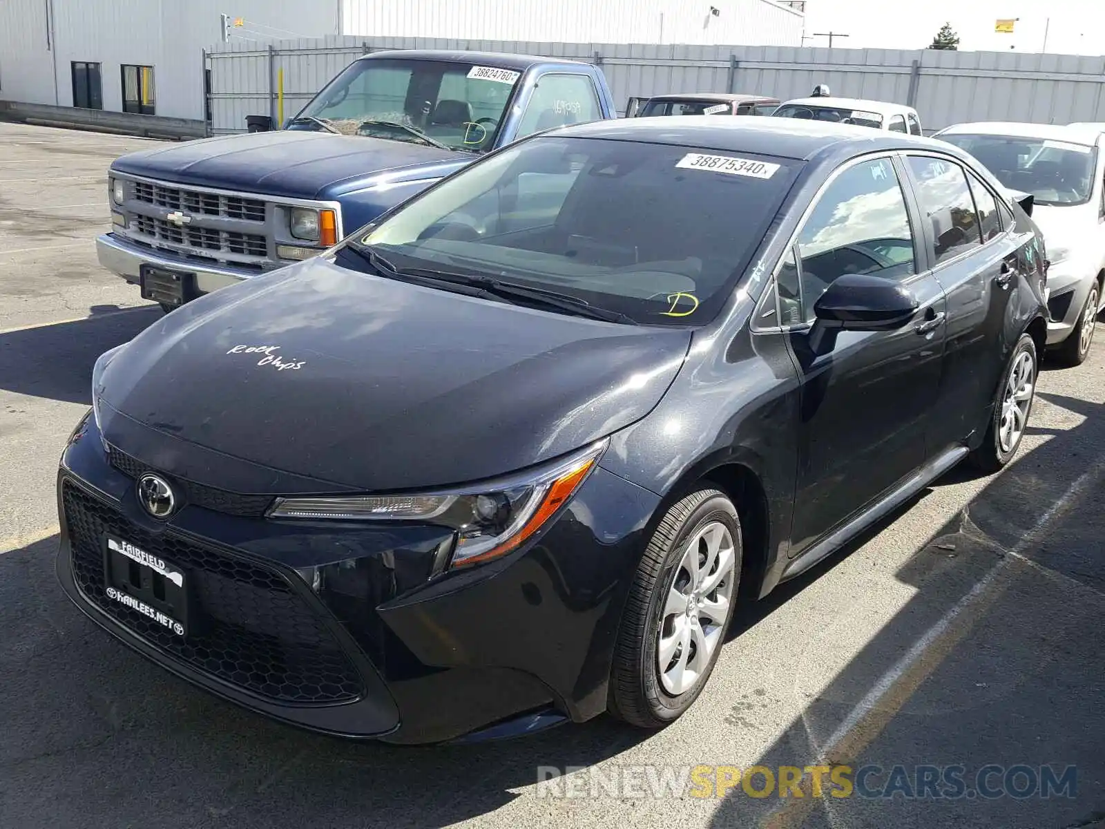 2 Photograph of a damaged car JTDEPRAE7LJ112650 TOYOTA COROLLA 2020