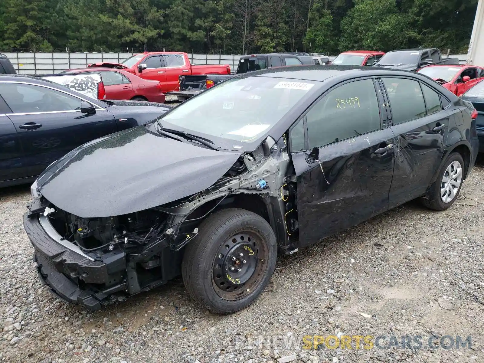 2 Photograph of a damaged car JTDEPRAE7LJ112714 TOYOTA COROLLA 2020