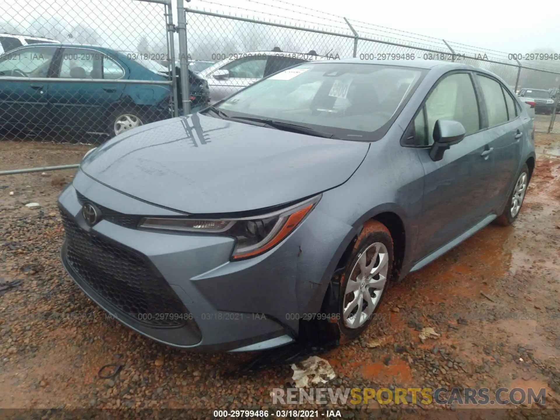 2 Photograph of a damaged car JTDEPRAE7LJ113829 TOYOTA COROLLA 2020