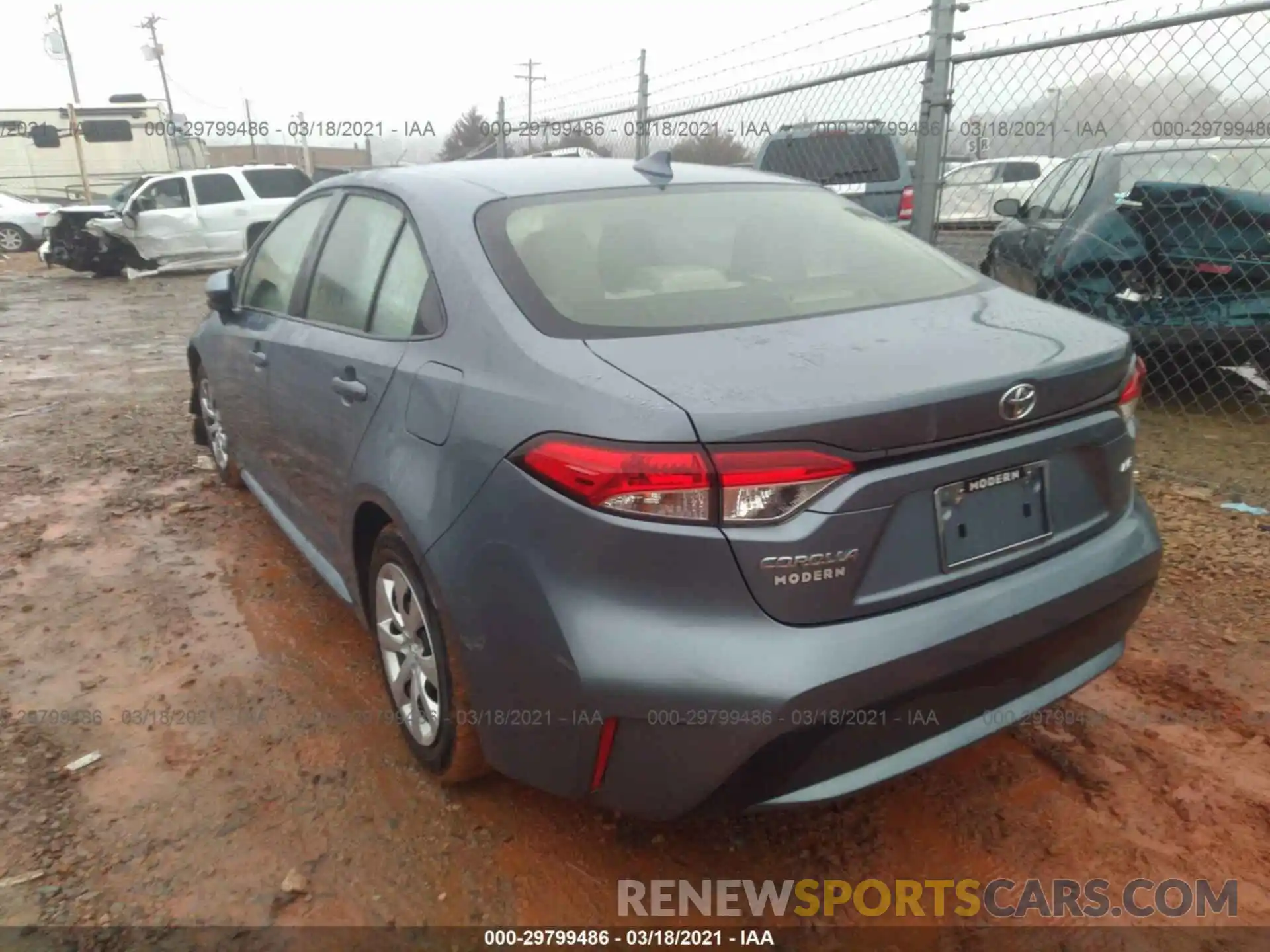 3 Photograph of a damaged car JTDEPRAE7LJ113829 TOYOTA COROLLA 2020