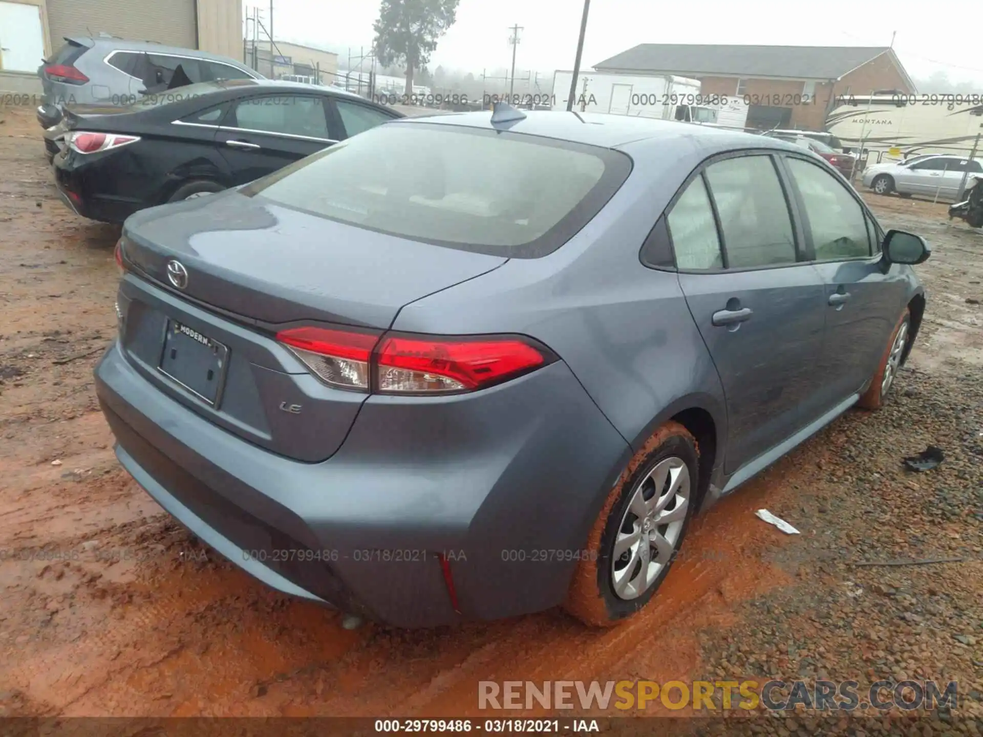 4 Photograph of a damaged car JTDEPRAE7LJ113829 TOYOTA COROLLA 2020