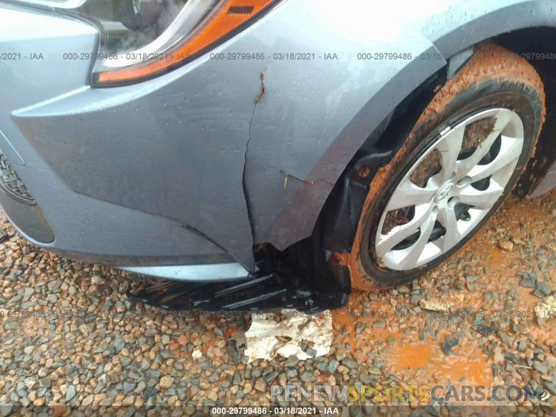 6 Photograph of a damaged car JTDEPRAE7LJ113829 TOYOTA COROLLA 2020