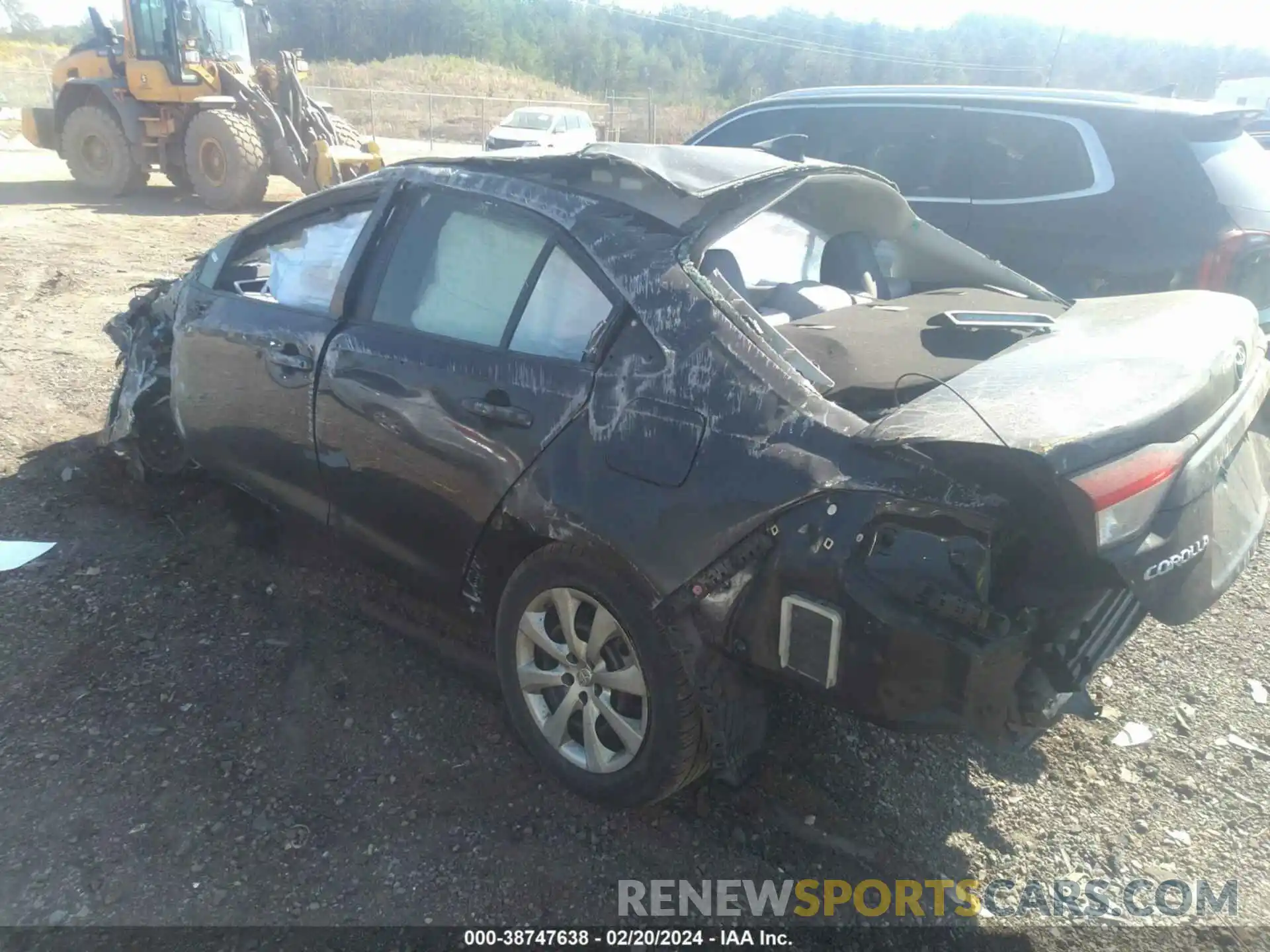 3 Photograph of a damaged car JTDEPRAE7LJ113846 TOYOTA COROLLA 2020