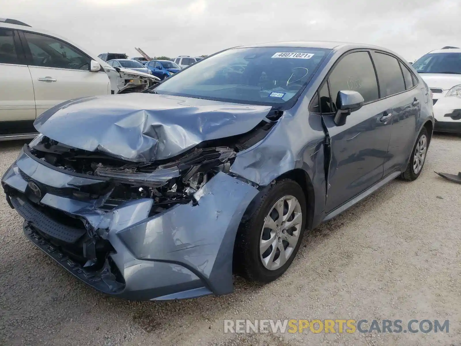 2 Photograph of a damaged car JTDEPRAE7LJ114236 TOYOTA COROLLA 2020