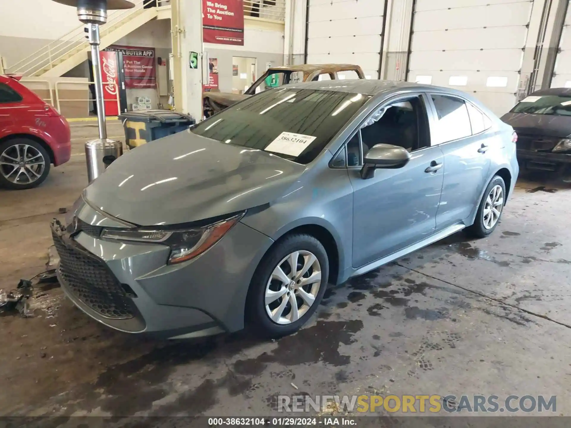 2 Photograph of a damaged car JTDEPRAE7LJ114270 TOYOTA COROLLA 2020