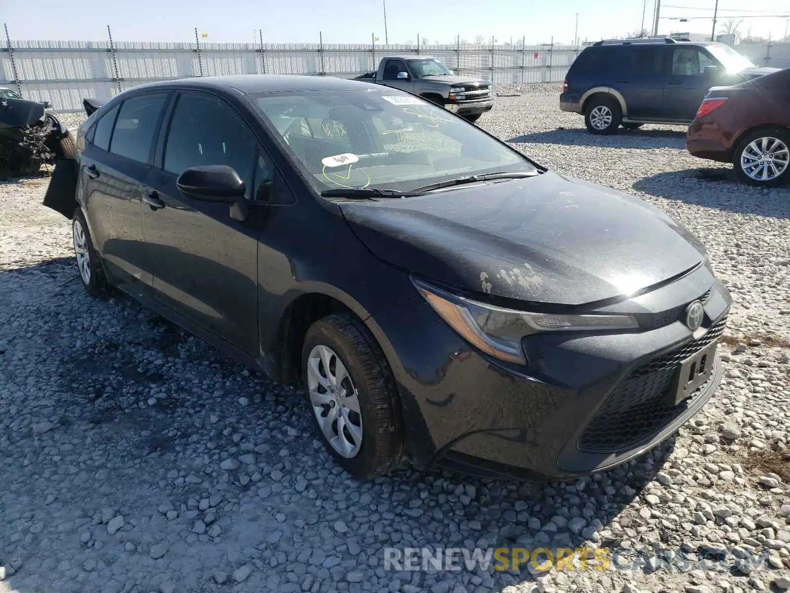 1 Photograph of a damaged car JTDEPRAE7LJ114723 TOYOTA COROLLA 2020