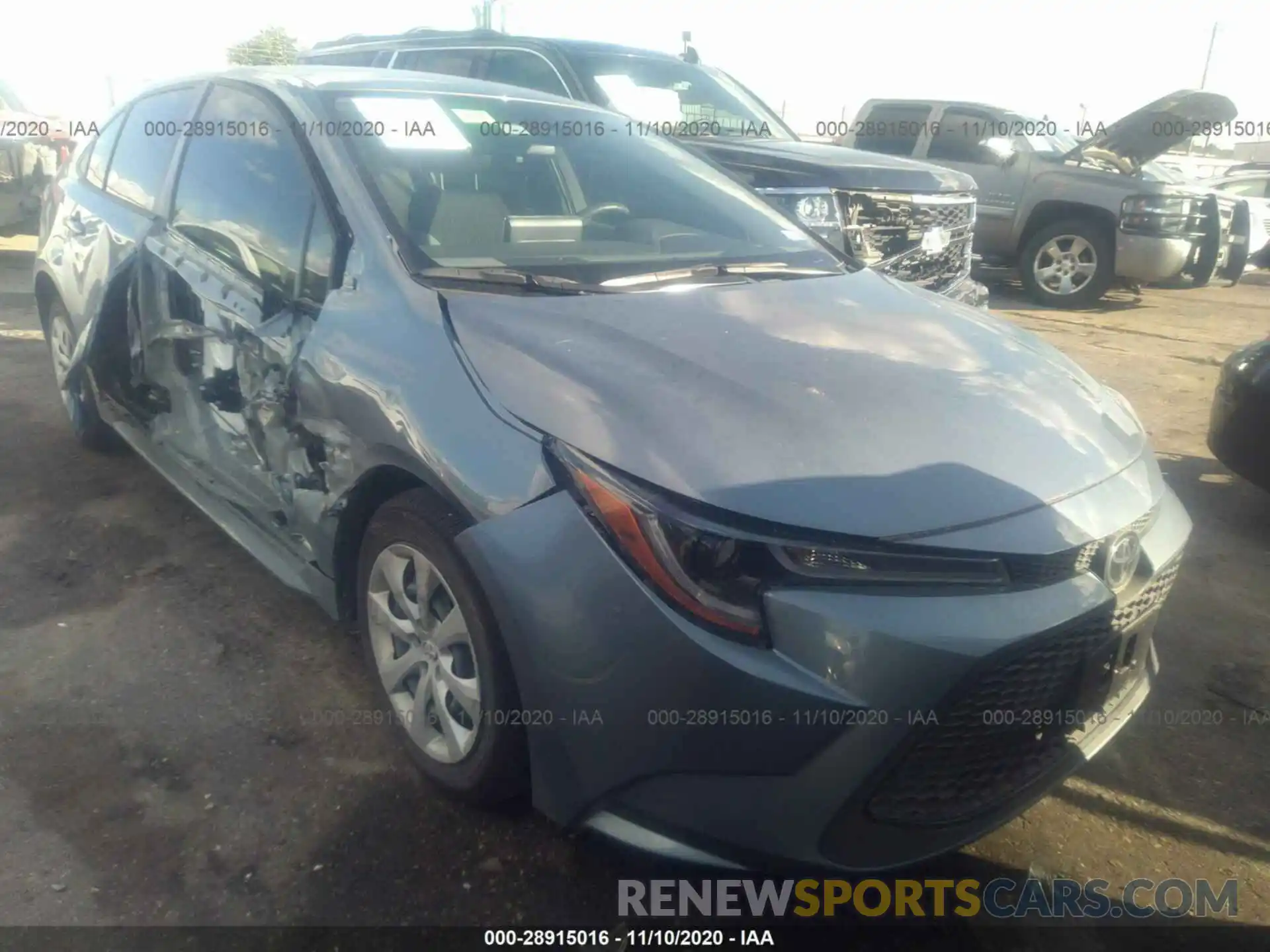 1 Photograph of a damaged car JTDEPRAE7LJ114771 TOYOTA COROLLA 2020