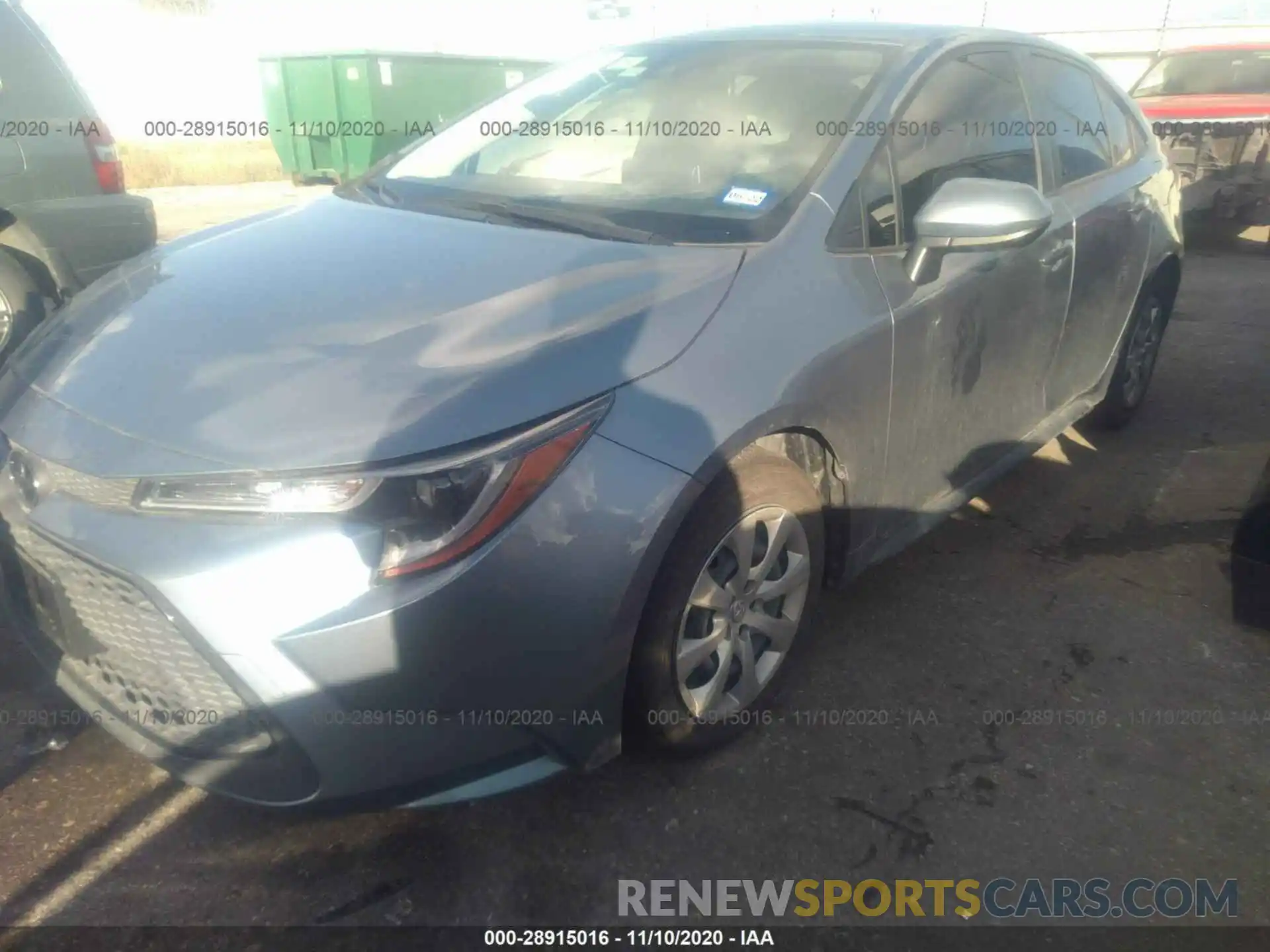 2 Photograph of a damaged car JTDEPRAE7LJ114771 TOYOTA COROLLA 2020