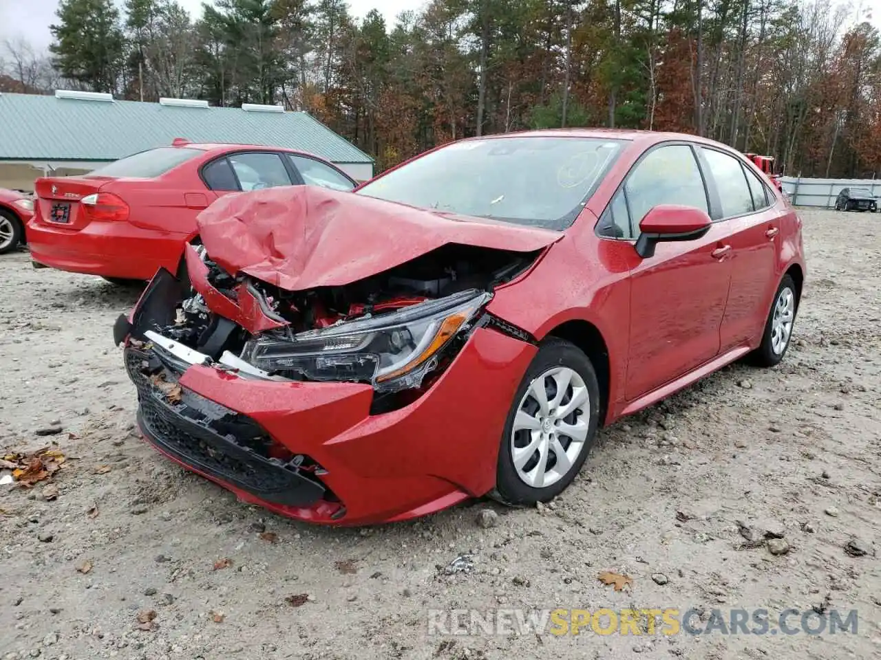 2 Photograph of a damaged car JTDEPRAE7LJ115290 TOYOTA COROLLA 2020