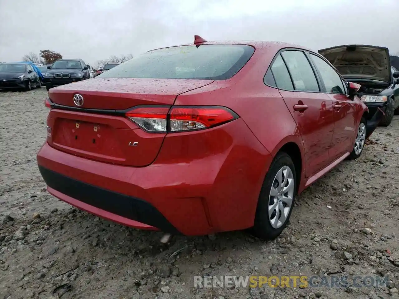 4 Photograph of a damaged car JTDEPRAE7LJ115290 TOYOTA COROLLA 2020