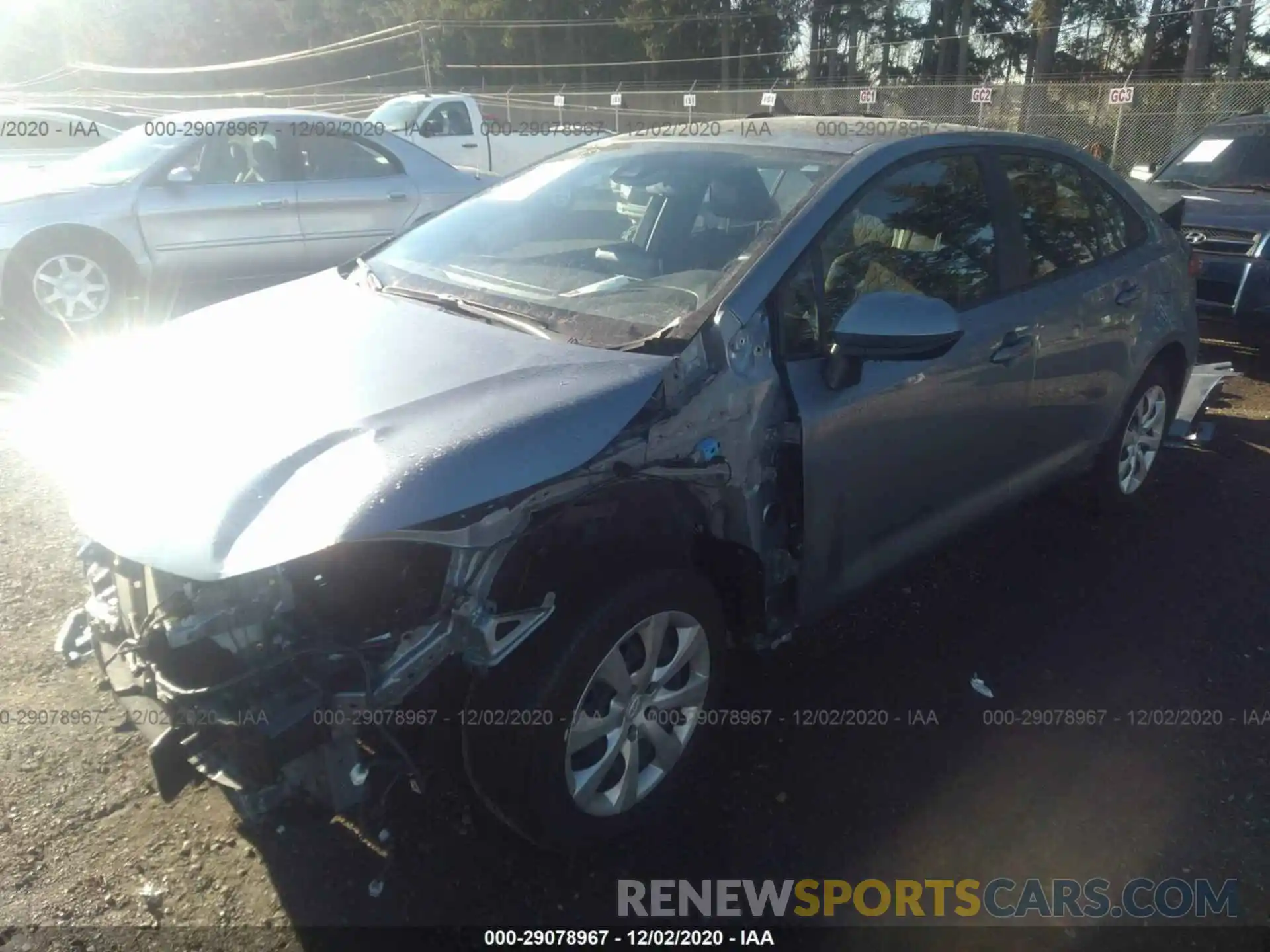 2 Photograph of a damaged car JTDEPRAE7LJ115502 TOYOTA COROLLA 2020