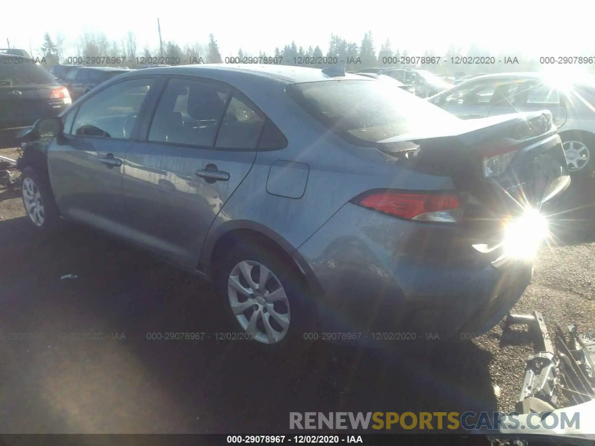 3 Photograph of a damaged car JTDEPRAE7LJ115502 TOYOTA COROLLA 2020