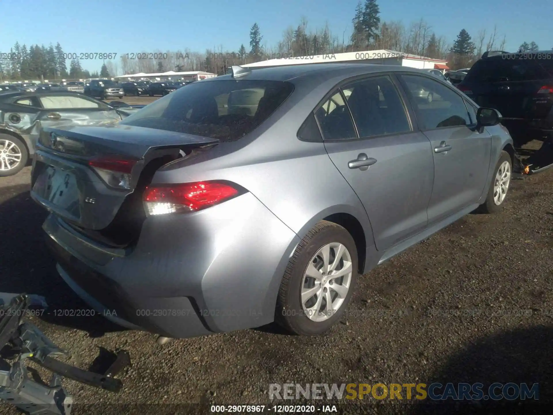 4 Photograph of a damaged car JTDEPRAE7LJ115502 TOYOTA COROLLA 2020