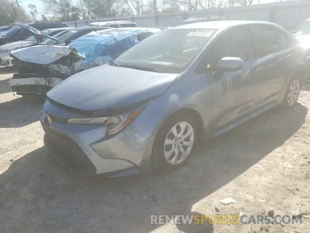 2 Photograph of a damaged car JTDEPRAE7LJ116004 TOYOTA COROLLA 2020