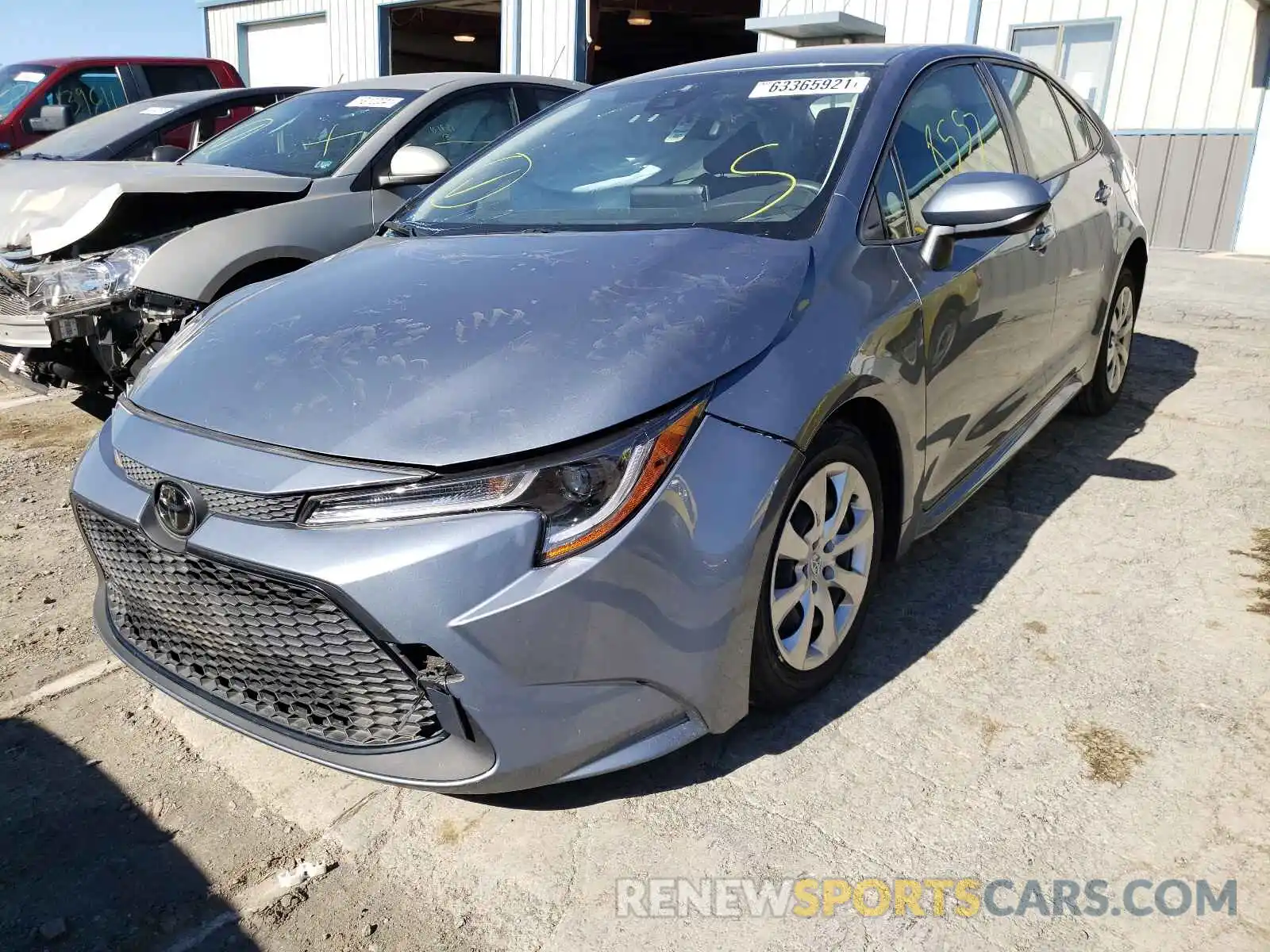 2 Photograph of a damaged car JTDEPRAE8LJ000147 TOYOTA COROLLA 2020