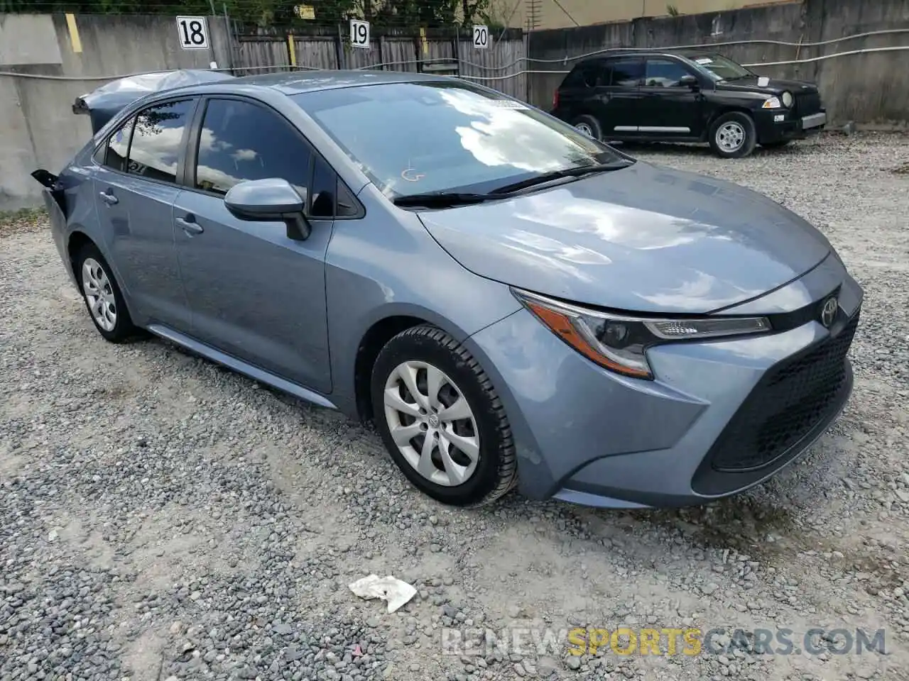 1 Photograph of a damaged car JTDEPRAE8LJ000228 TOYOTA COROLLA 2020