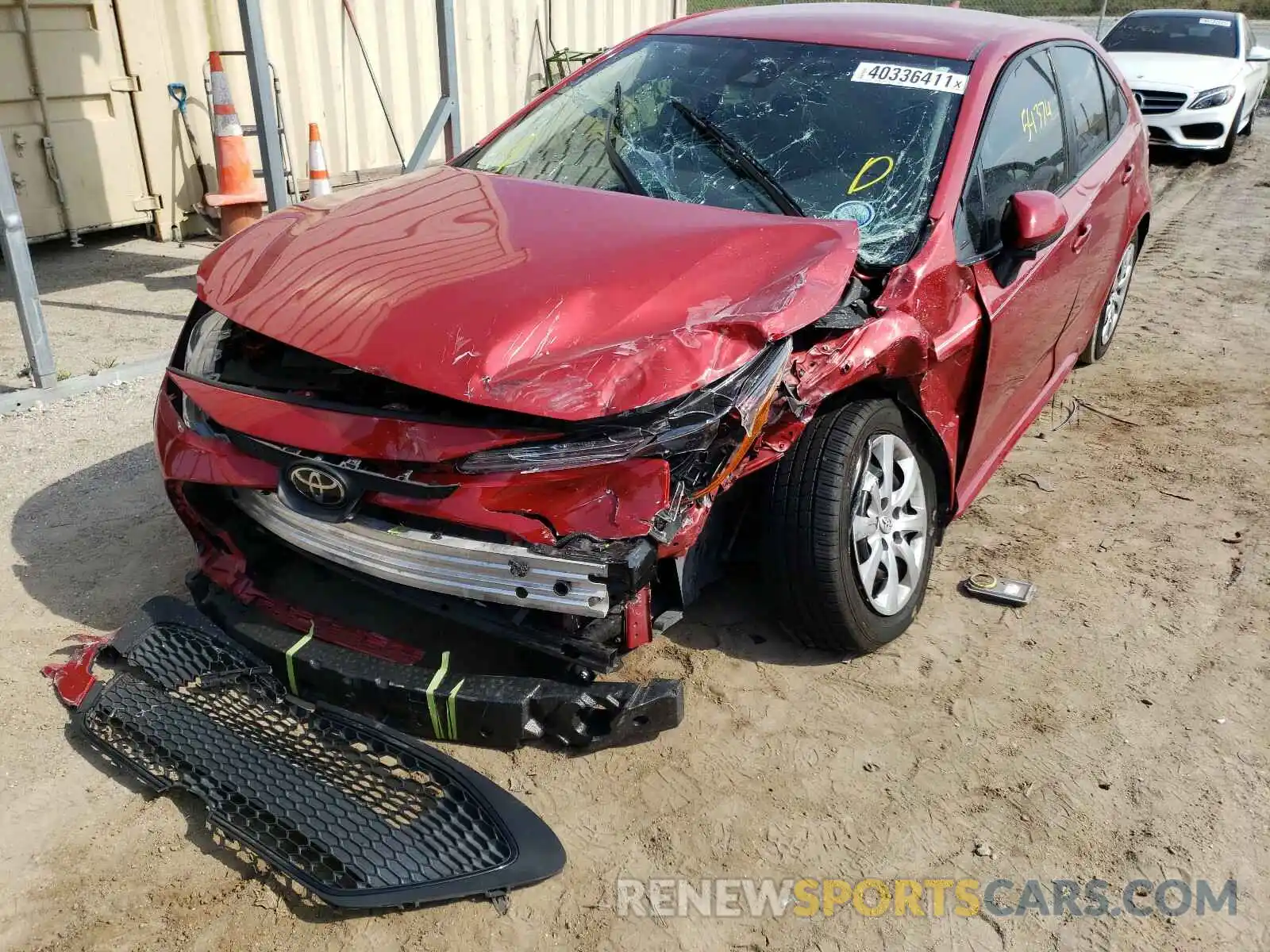 9 Photograph of a damaged car JTDEPRAE8LJ000522 TOYOTA COROLLA 2020