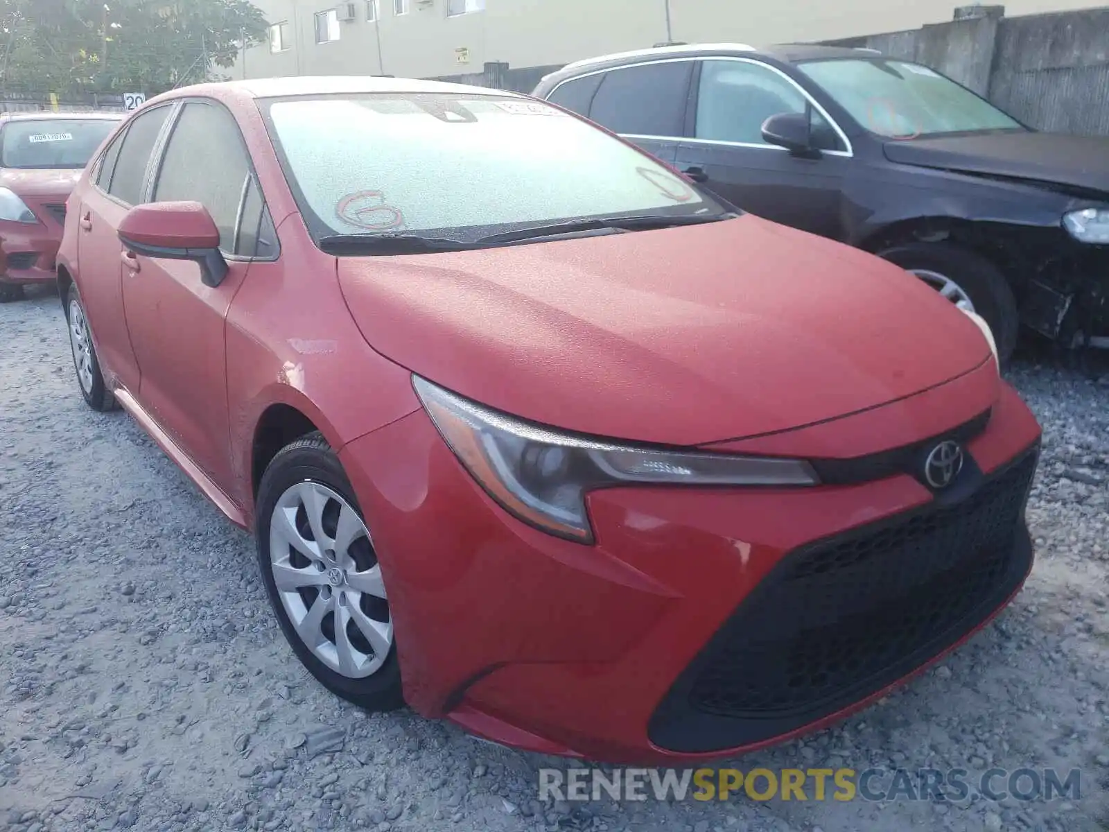 1 Photograph of a damaged car JTDEPRAE8LJ001086 TOYOTA COROLLA 2020