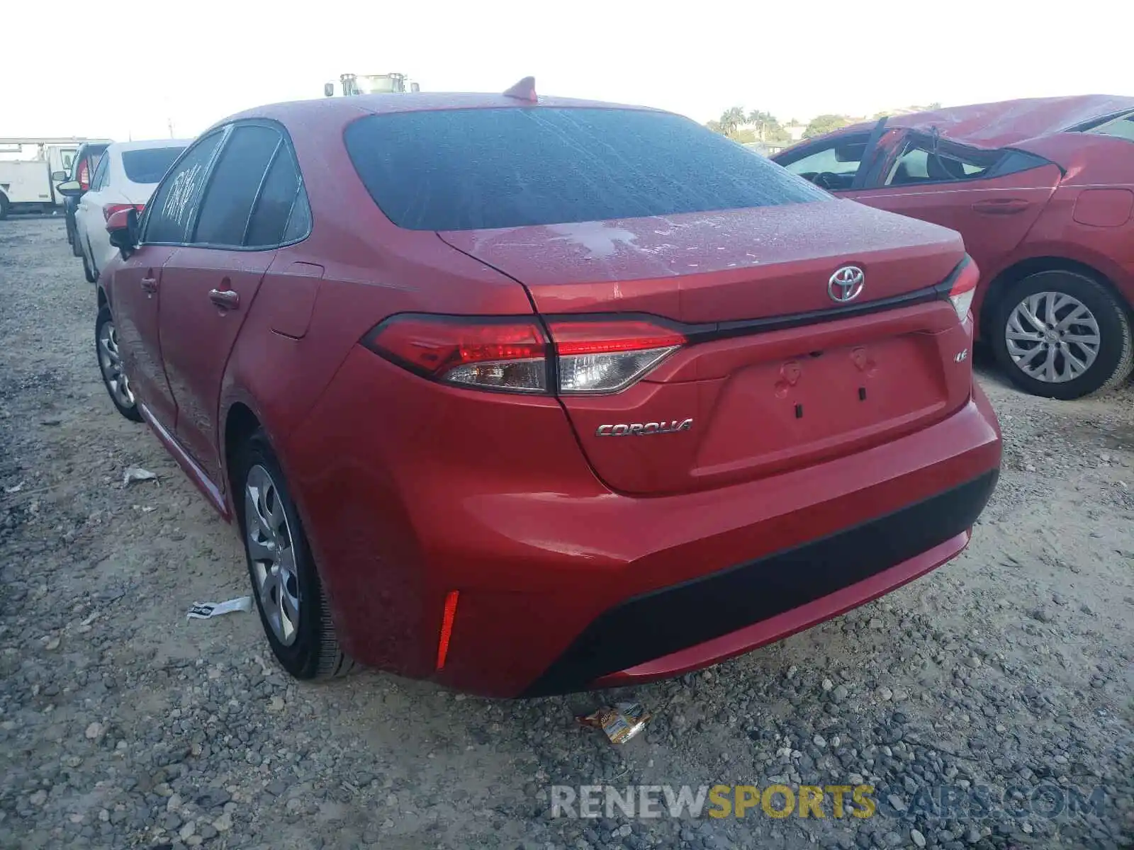 3 Photograph of a damaged car JTDEPRAE8LJ001086 TOYOTA COROLLA 2020