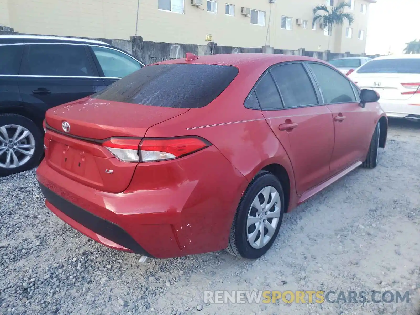 4 Photograph of a damaged car JTDEPRAE8LJ001086 TOYOTA COROLLA 2020