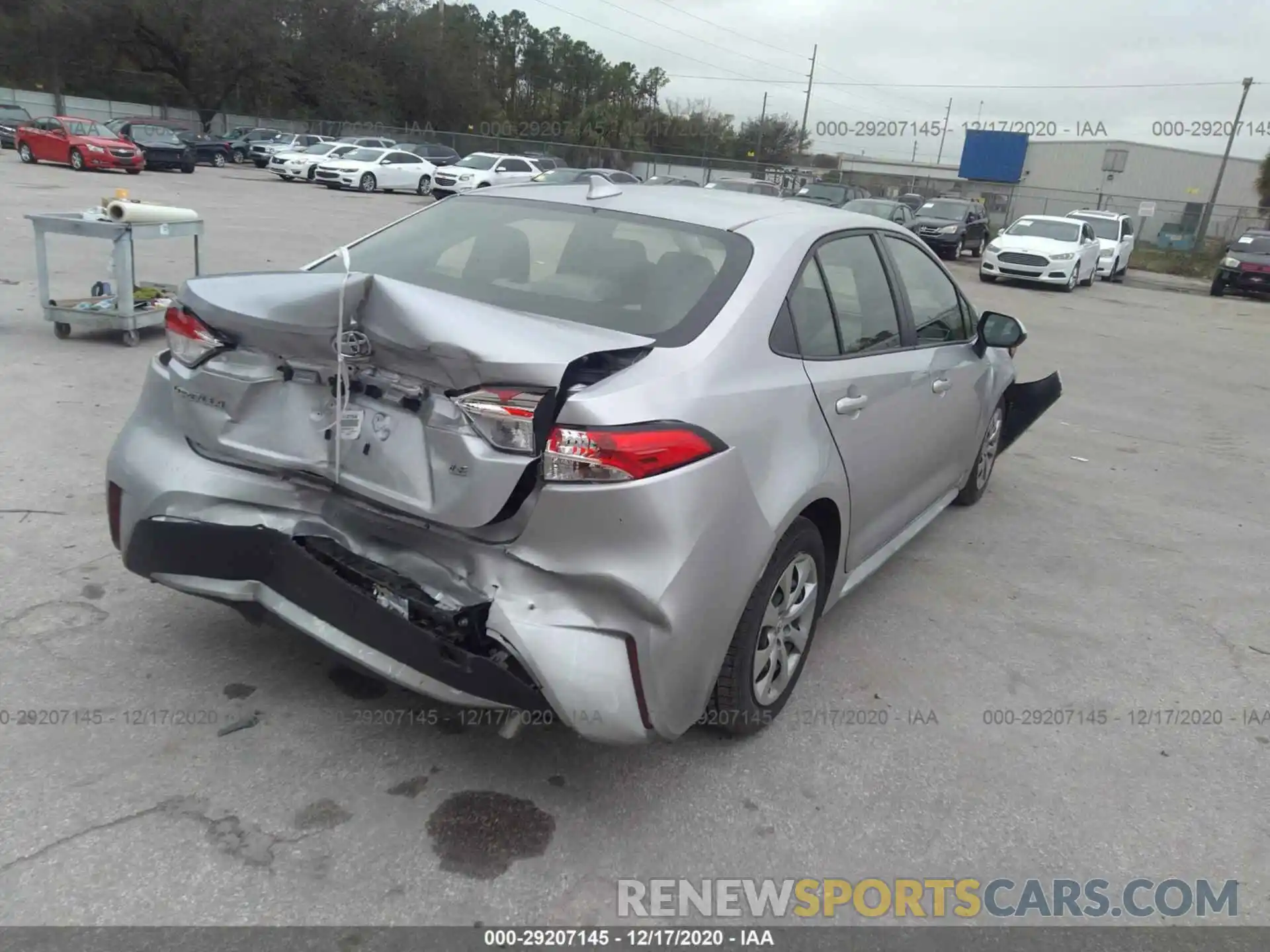 4 Photograph of a damaged car JTDEPRAE8LJ001105 TOYOTA COROLLA 2020