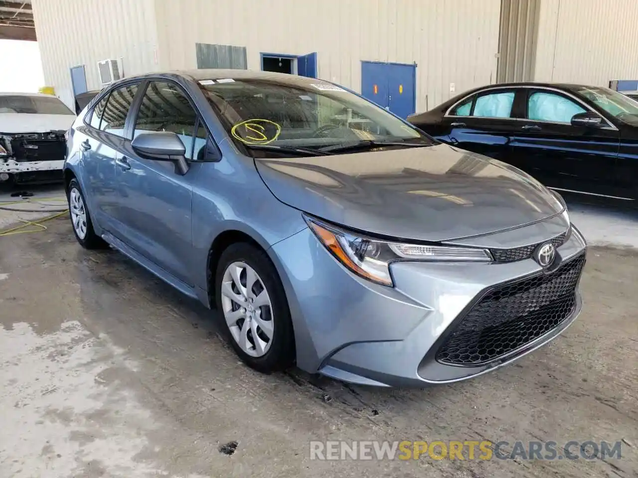 1 Photograph of a damaged car JTDEPRAE8LJ001122 TOYOTA COROLLA 2020