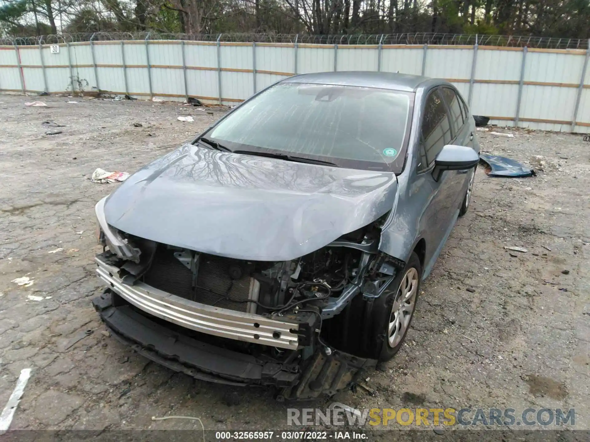 6 Photograph of a damaged car JTDEPRAE8LJ001573 TOYOTA COROLLA 2020