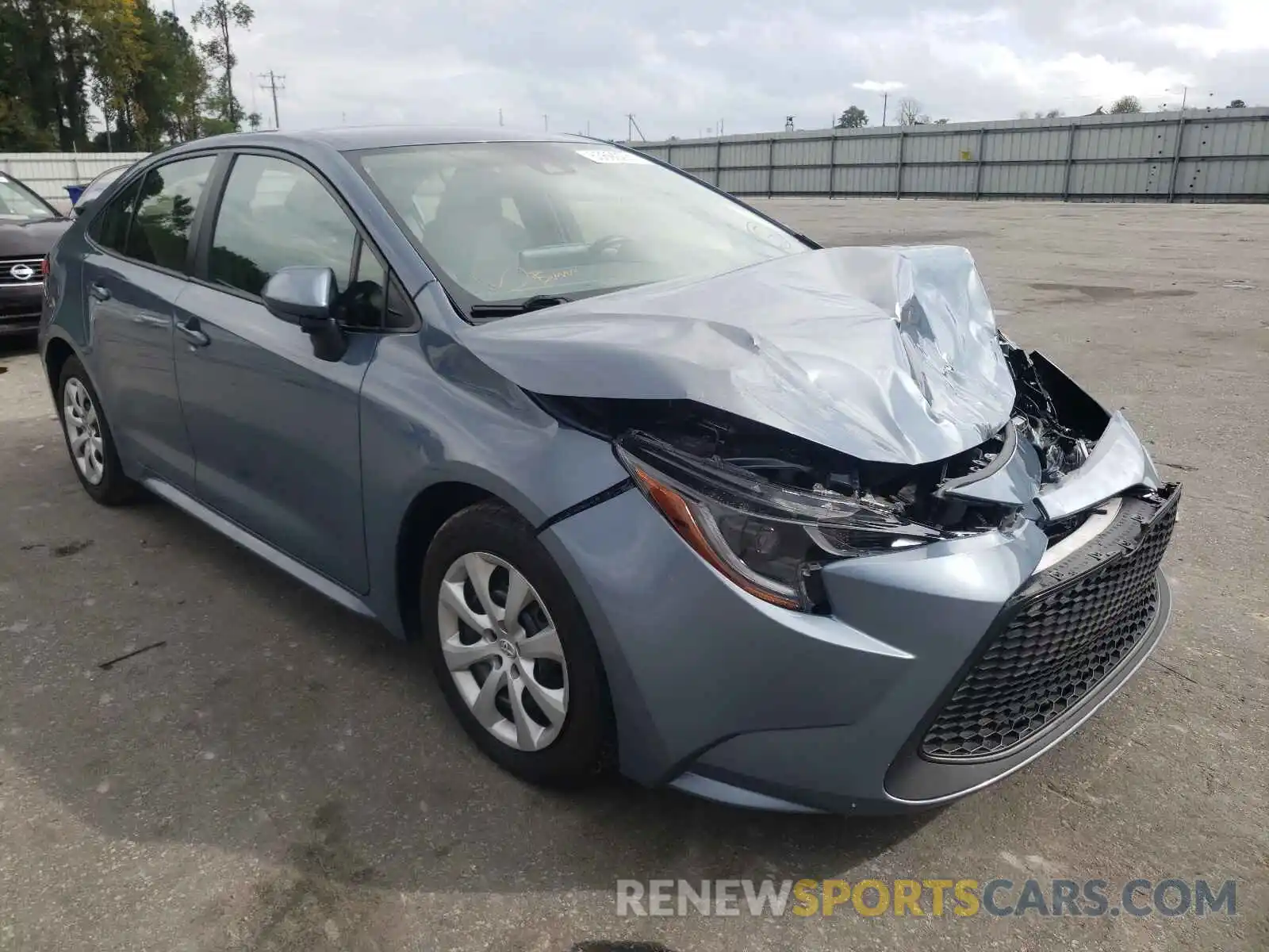 1 Photograph of a damaged car JTDEPRAE8LJ002030 TOYOTA COROLLA 2020