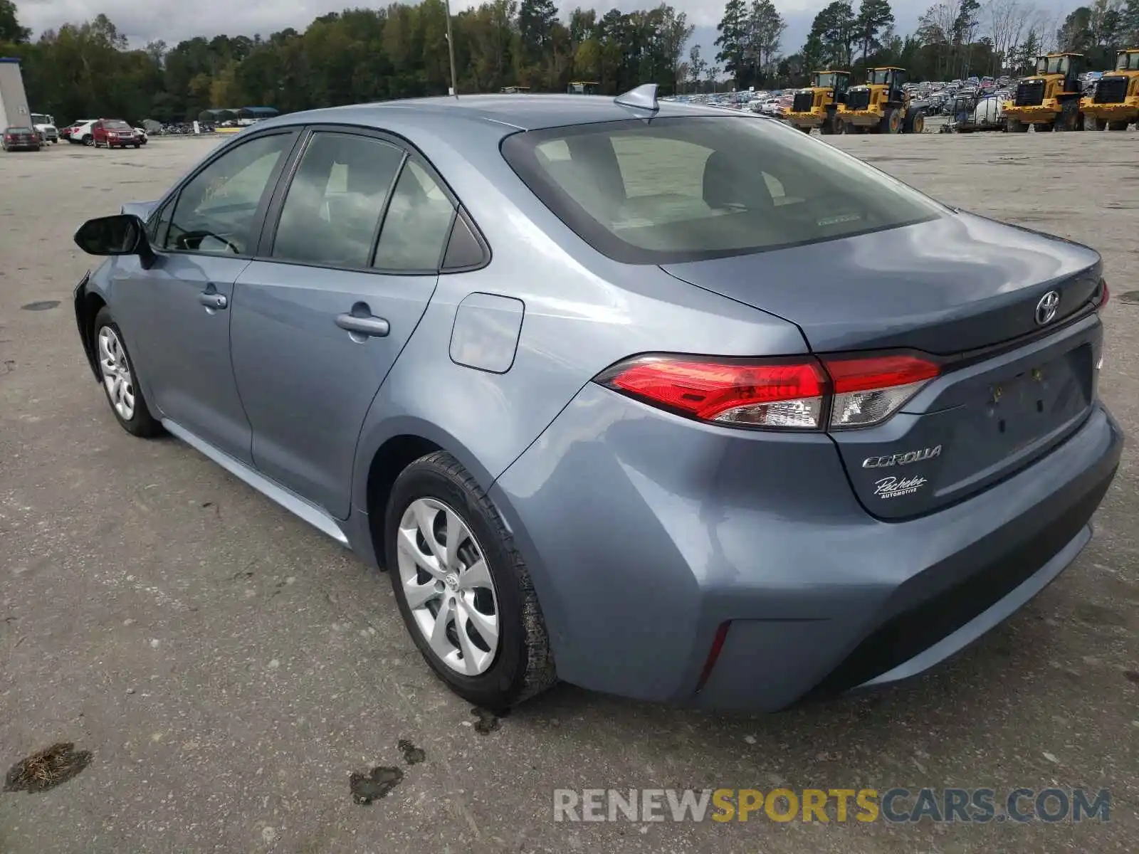 3 Photograph of a damaged car JTDEPRAE8LJ002030 TOYOTA COROLLA 2020