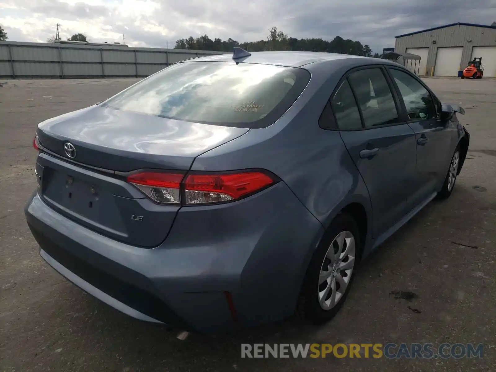 4 Photograph of a damaged car JTDEPRAE8LJ002030 TOYOTA COROLLA 2020