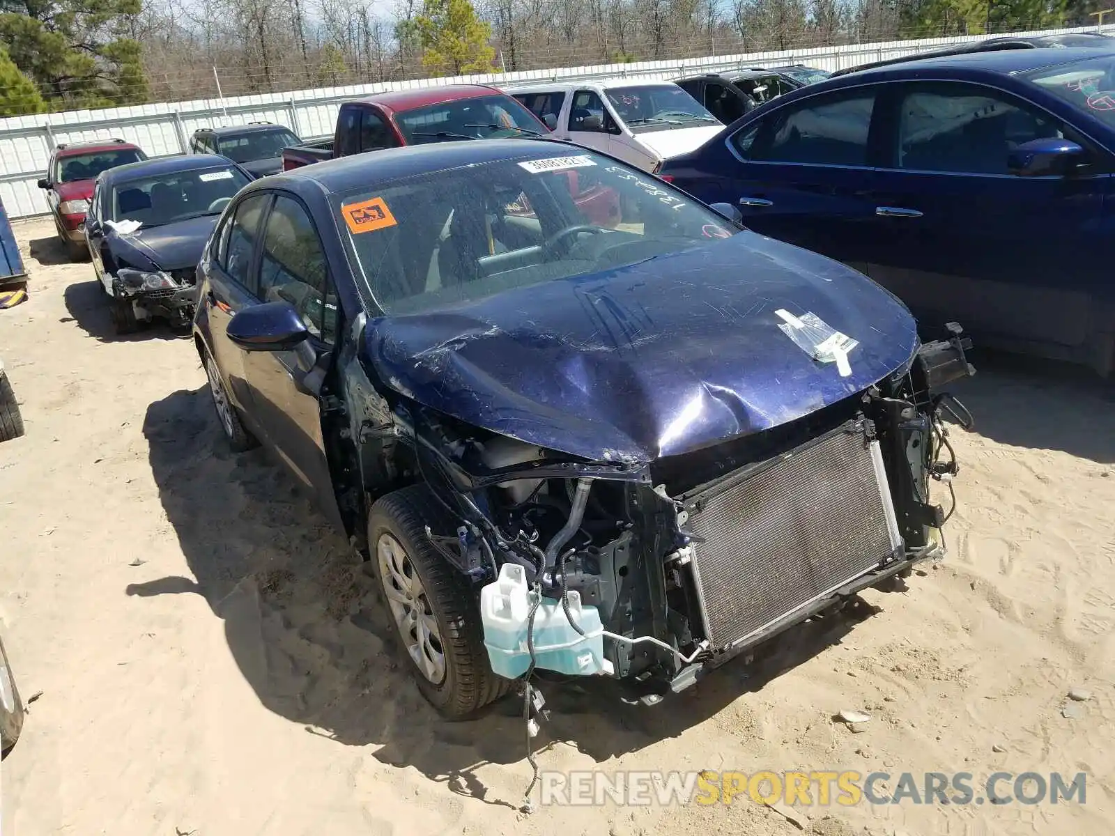 1 Photograph of a damaged car JTDEPRAE8LJ002304 TOYOTA COROLLA 2020