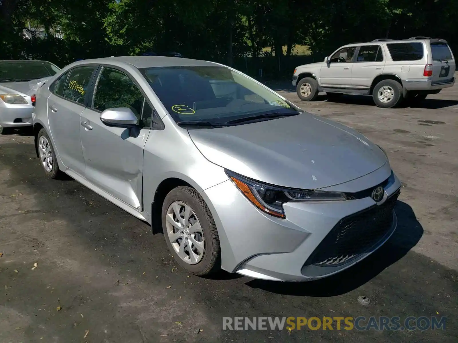 1 Photograph of a damaged car JTDEPRAE8LJ002366 TOYOTA COROLLA 2020