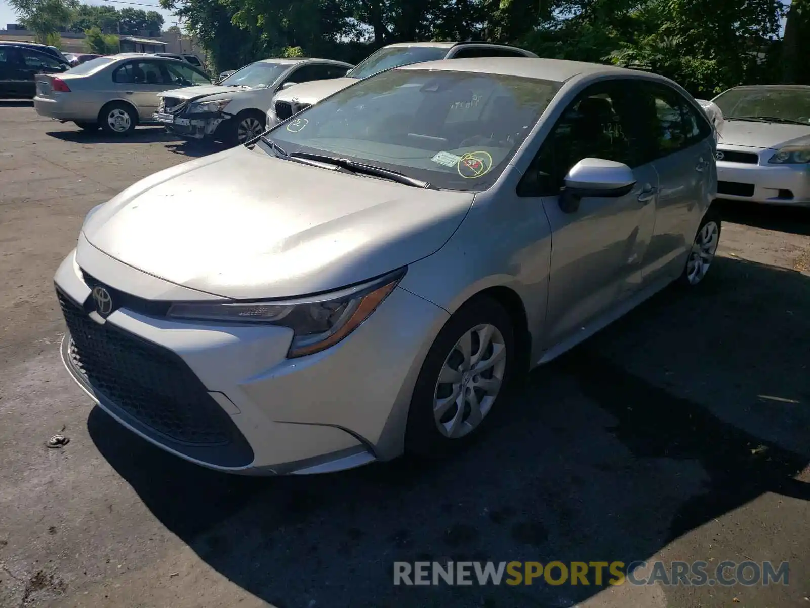 2 Photograph of a damaged car JTDEPRAE8LJ002366 TOYOTA COROLLA 2020