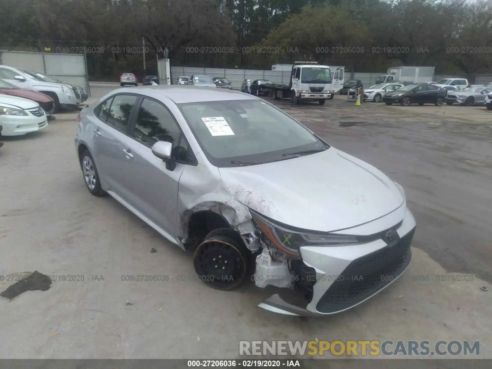 6 Photograph of a damaged car JTDEPRAE8LJ003310 TOYOTA COROLLA 2020