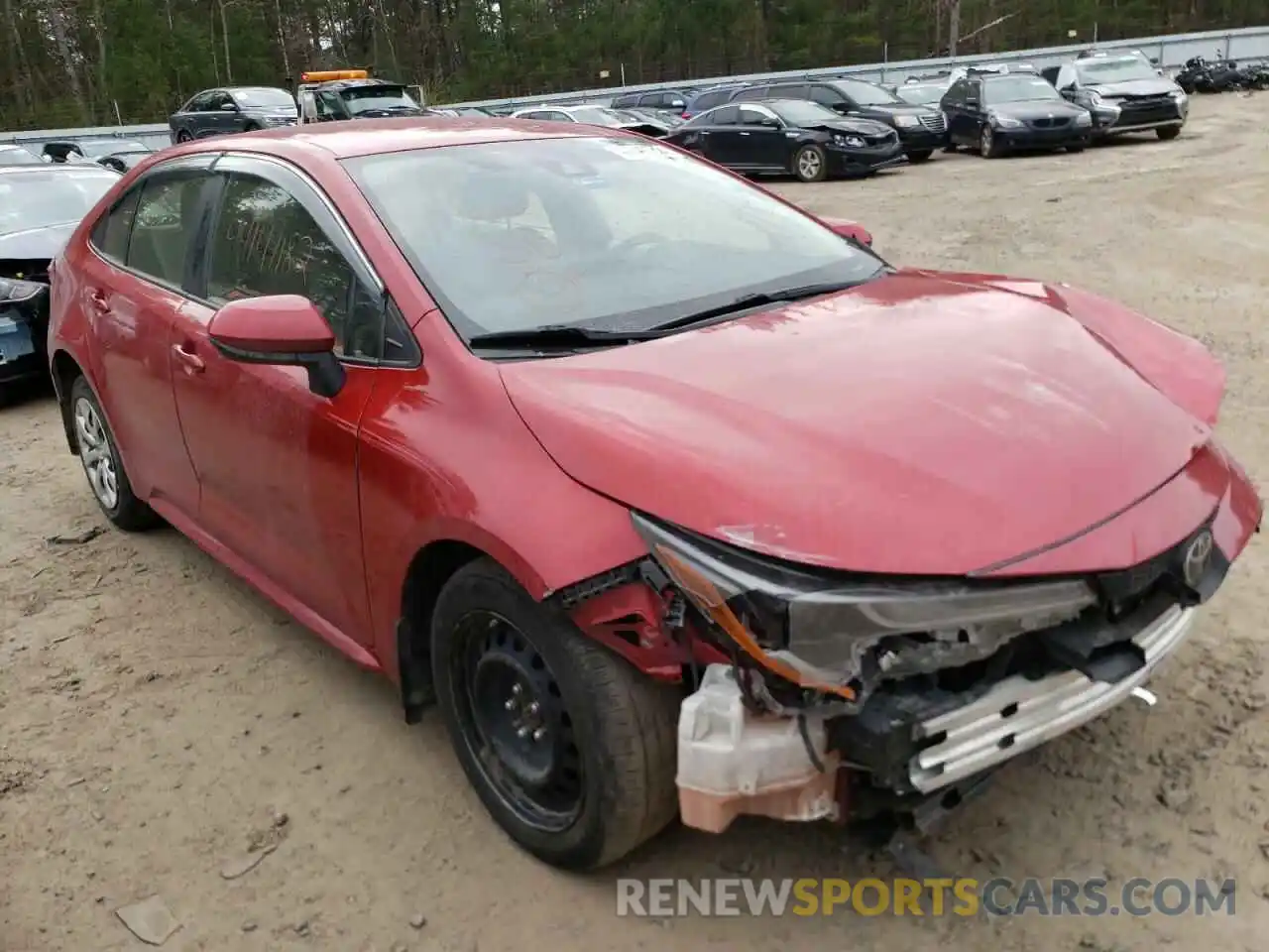 1 Photograph of a damaged car JTDEPRAE8LJ004201 TOYOTA COROLLA 2020