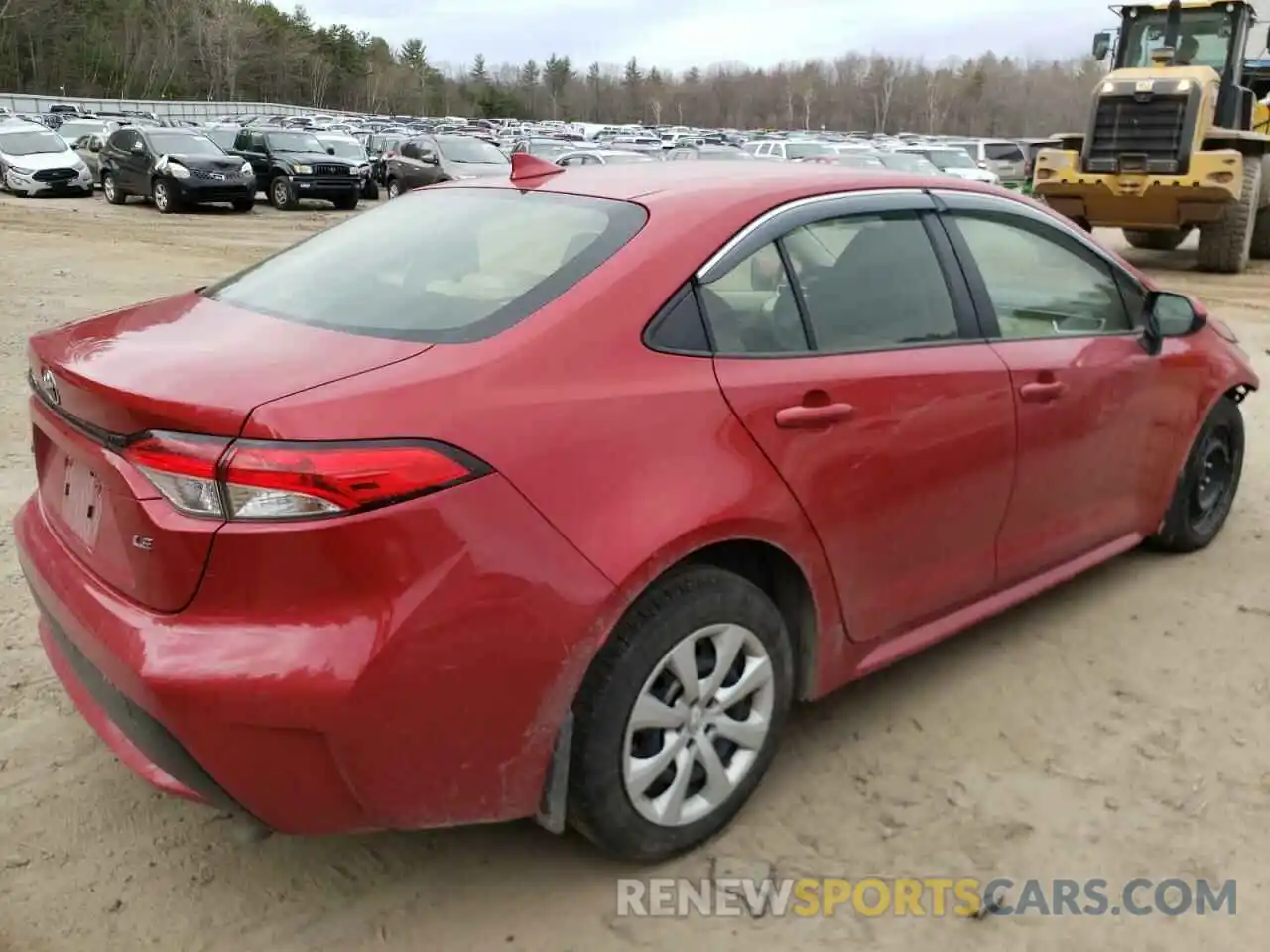 4 Photograph of a damaged car JTDEPRAE8LJ004201 TOYOTA COROLLA 2020