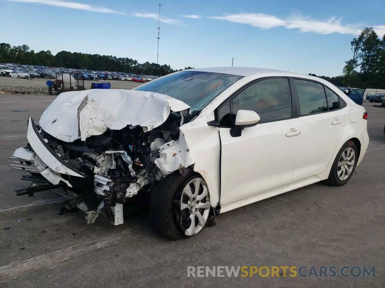 2 Photograph of a damaged car JTDEPRAE8LJ004358 TOYOTA COROLLA 2020