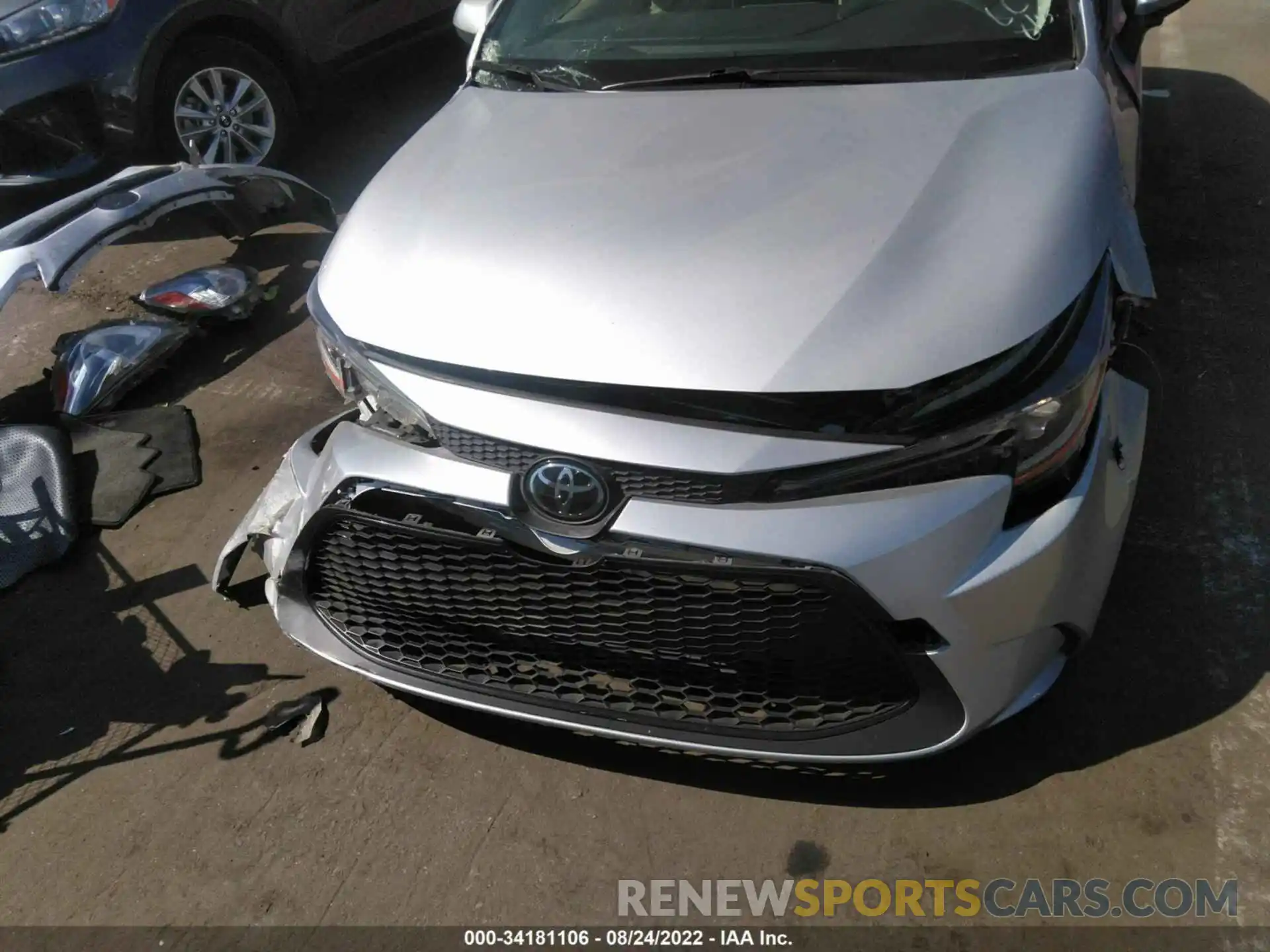 6 Photograph of a damaged car JTDEPRAE8LJ004697 TOYOTA COROLLA 2020