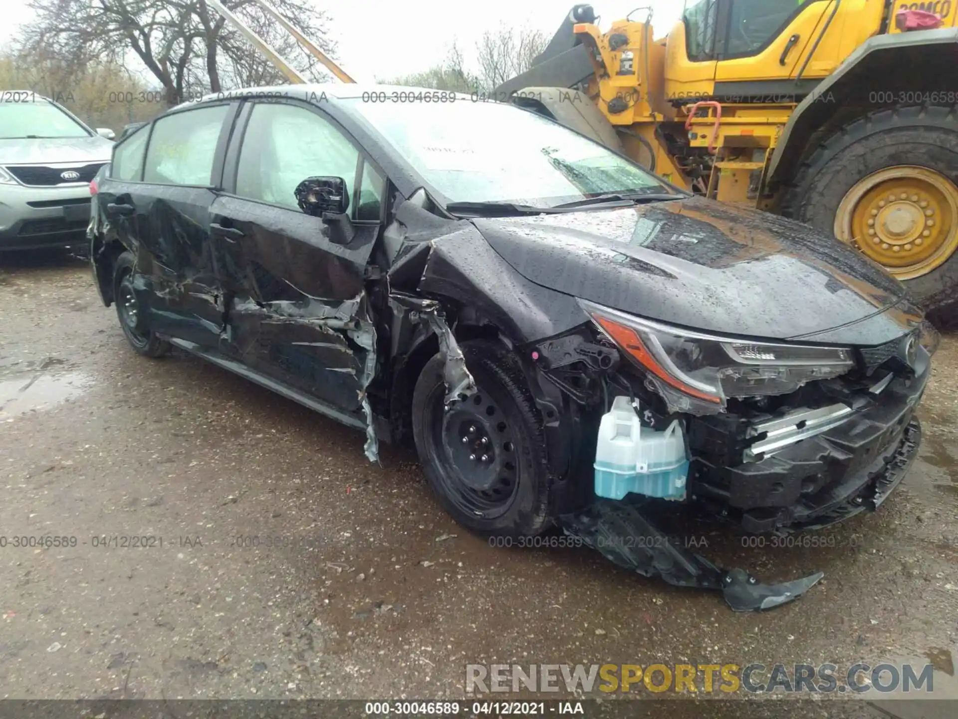 1 Photograph of a damaged car JTDEPRAE8LJ005381 TOYOTA COROLLA 2020