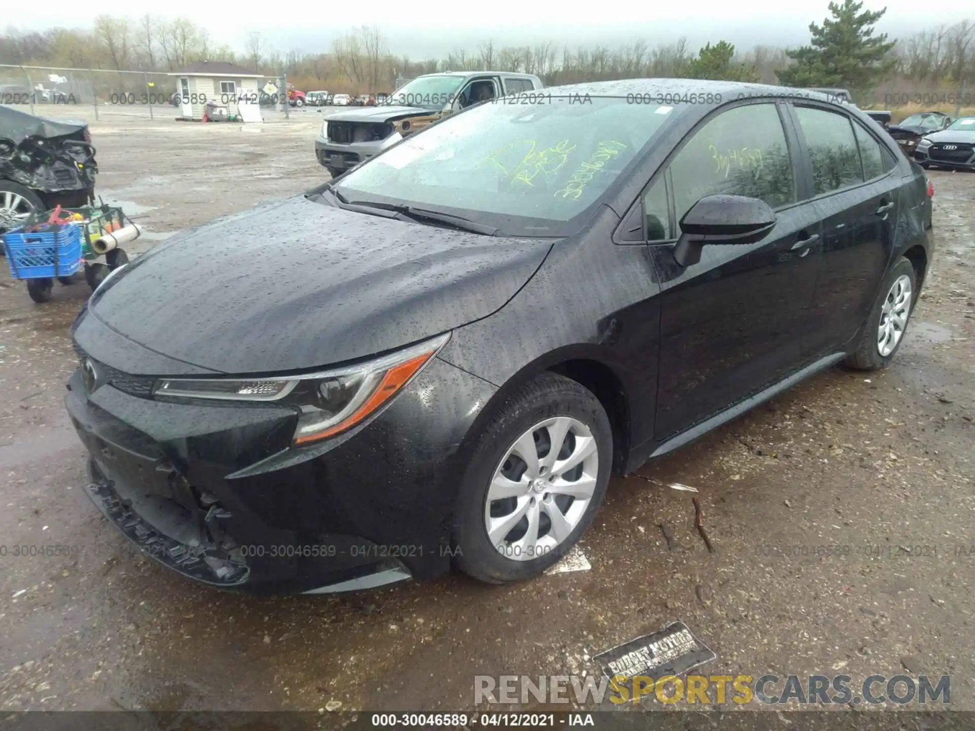 2 Photograph of a damaged car JTDEPRAE8LJ005381 TOYOTA COROLLA 2020