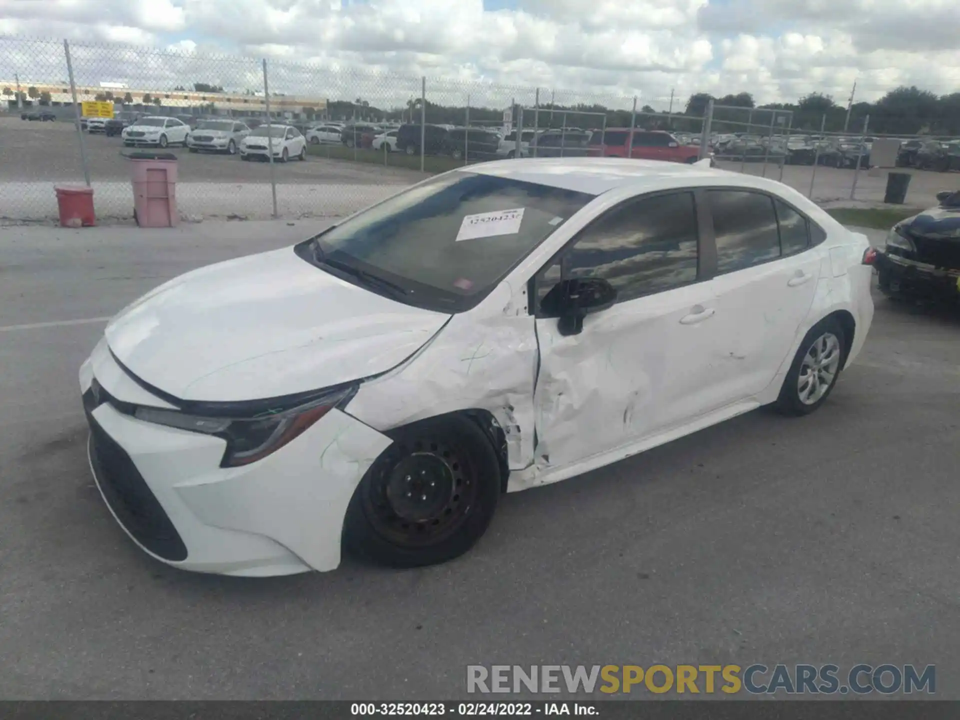 2 Photograph of a damaged car JTDEPRAE8LJ006370 TOYOTA COROLLA 2020