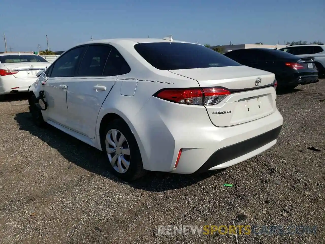 3 Photograph of a damaged car JTDEPRAE8LJ006689 TOYOTA COROLLA 2020