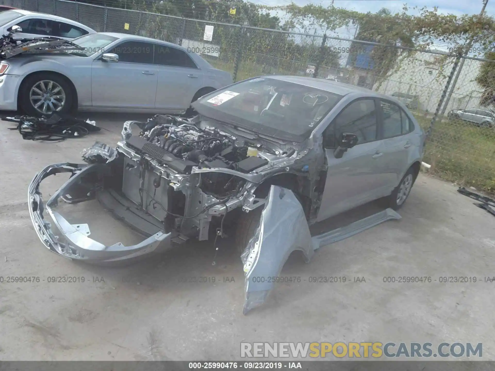 2 Photograph of a damaged car JTDEPRAE8LJ006918 TOYOTA COROLLA 2020