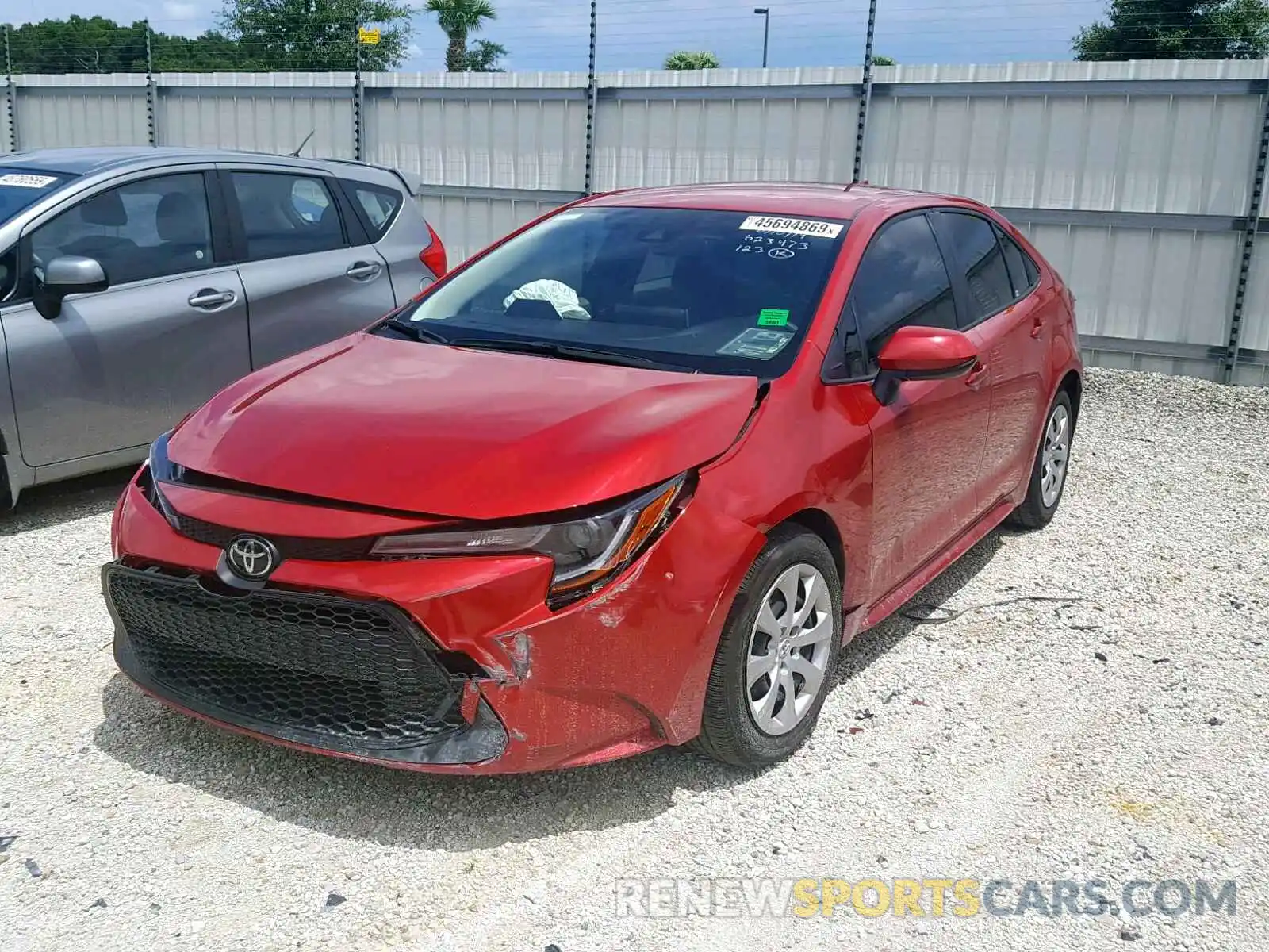 2 Photograph of a damaged car JTDEPRAE8LJ006935 TOYOTA COROLLA 2020